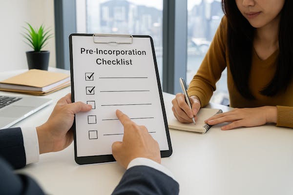 Pre-Incorporation Checklist in Hong Kong