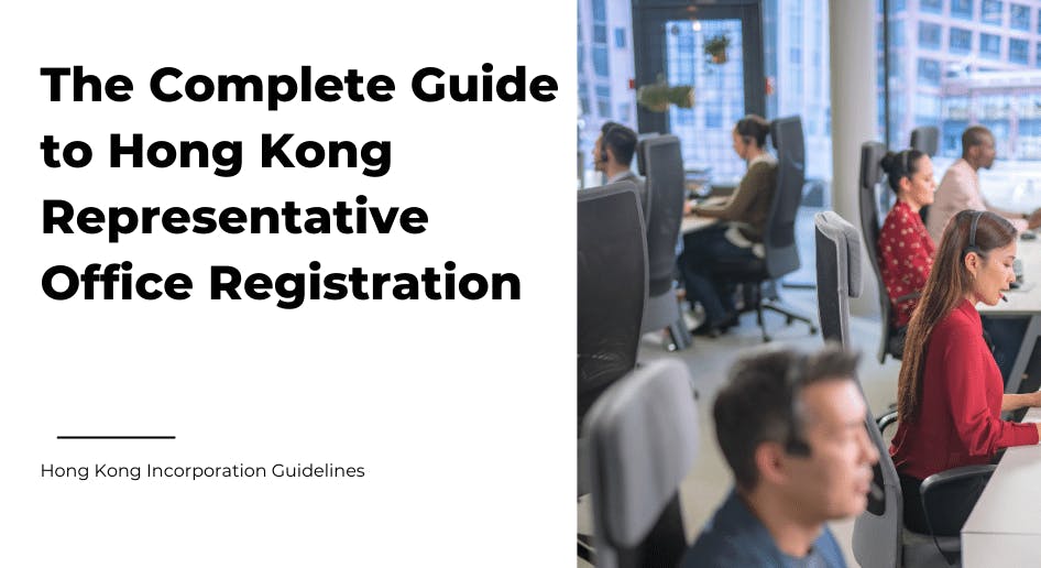 A representative office with a few employees working in Hong Kong.