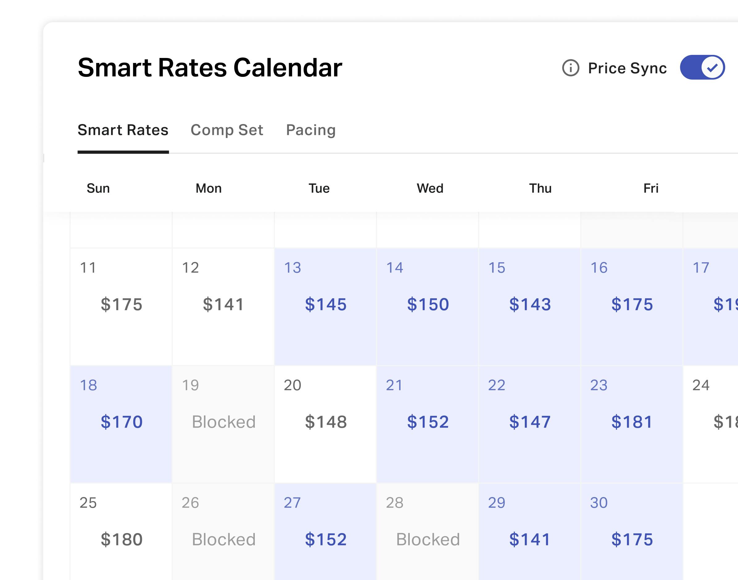 Revenue Management and Dynamic Pricing tool for rentals