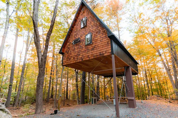 Cabin on stilts
