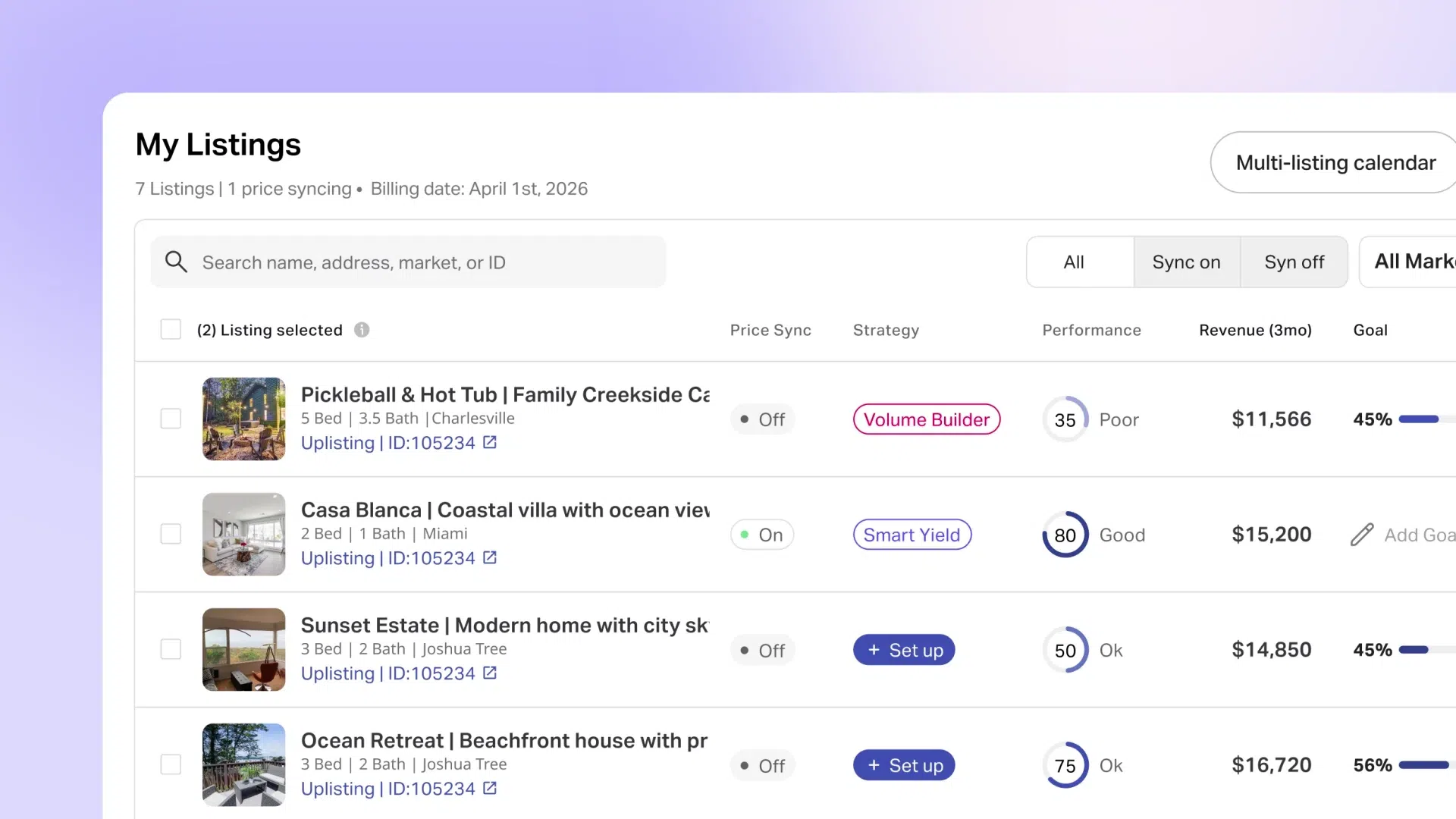 AirDNA Adapt Product View
