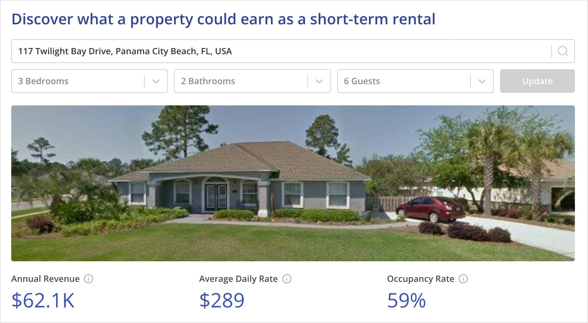 Rentalizer, the Airbnb Calculator, makes estimating revenue, ADR, and occupancy a breeze