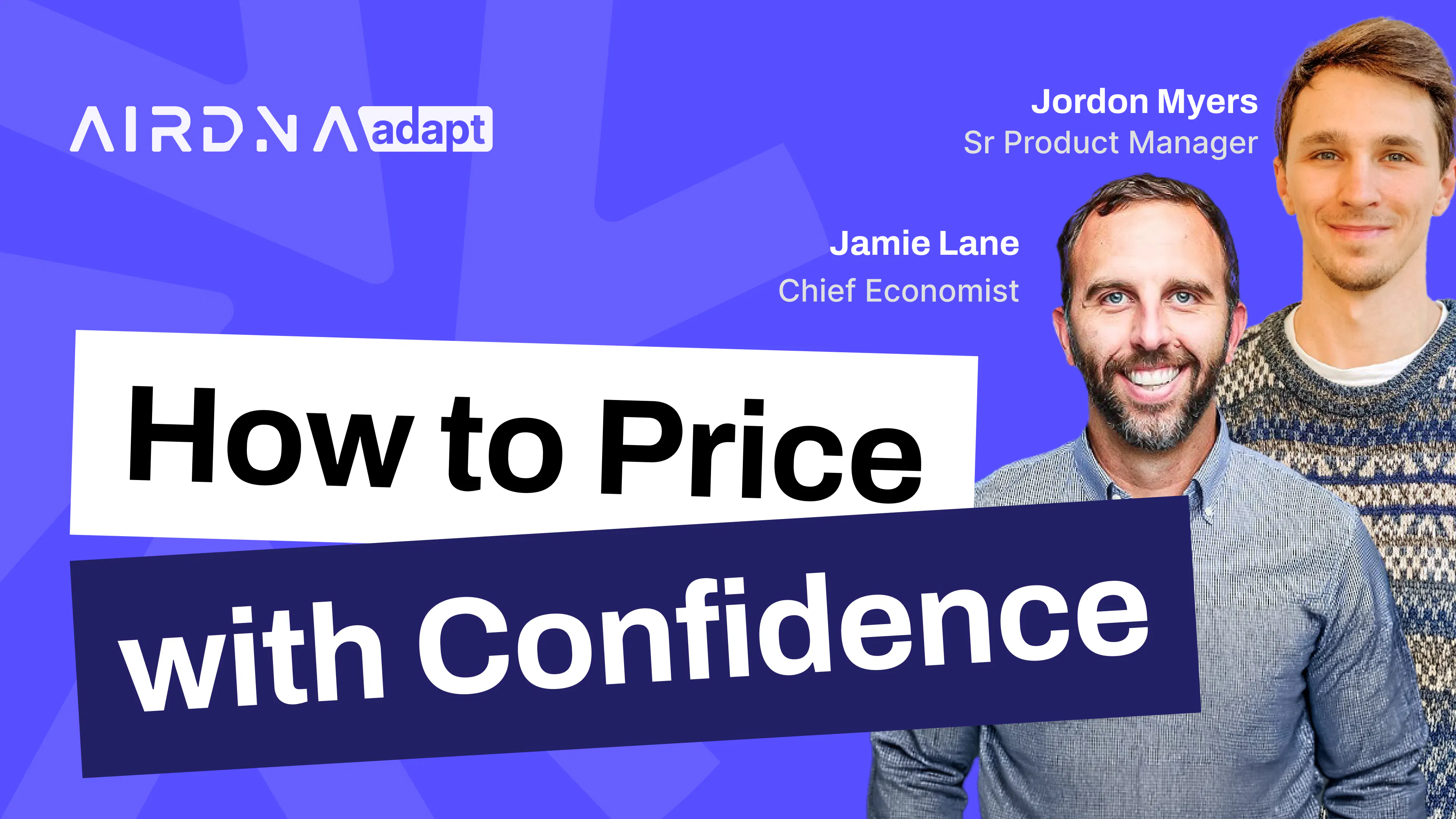How to Price With Confidence webinar: a live working session in AirDNA Adapt