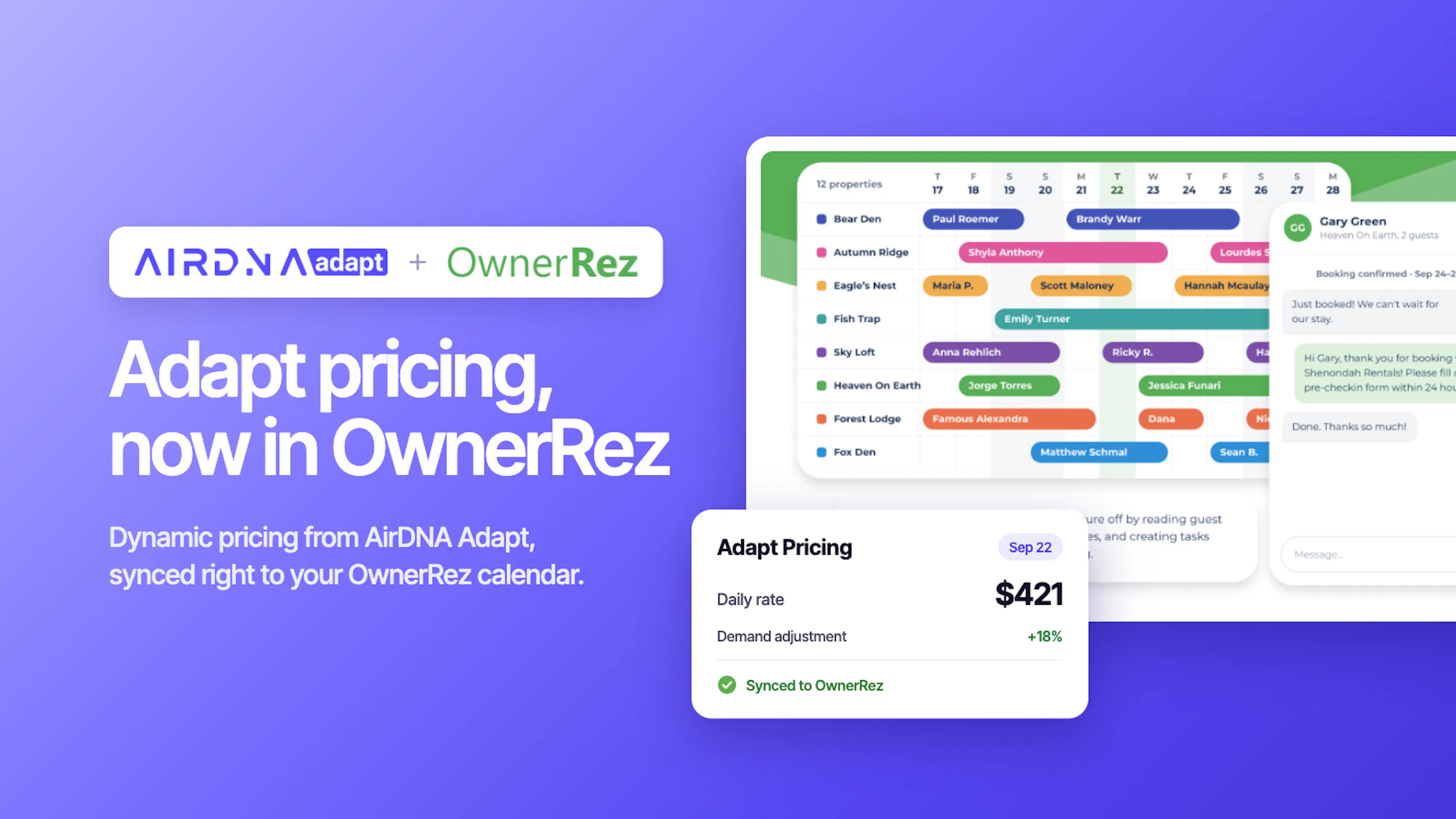 OwnerRez Integration: How to Set Up Dynamic Pricing With AirDNA Adapt