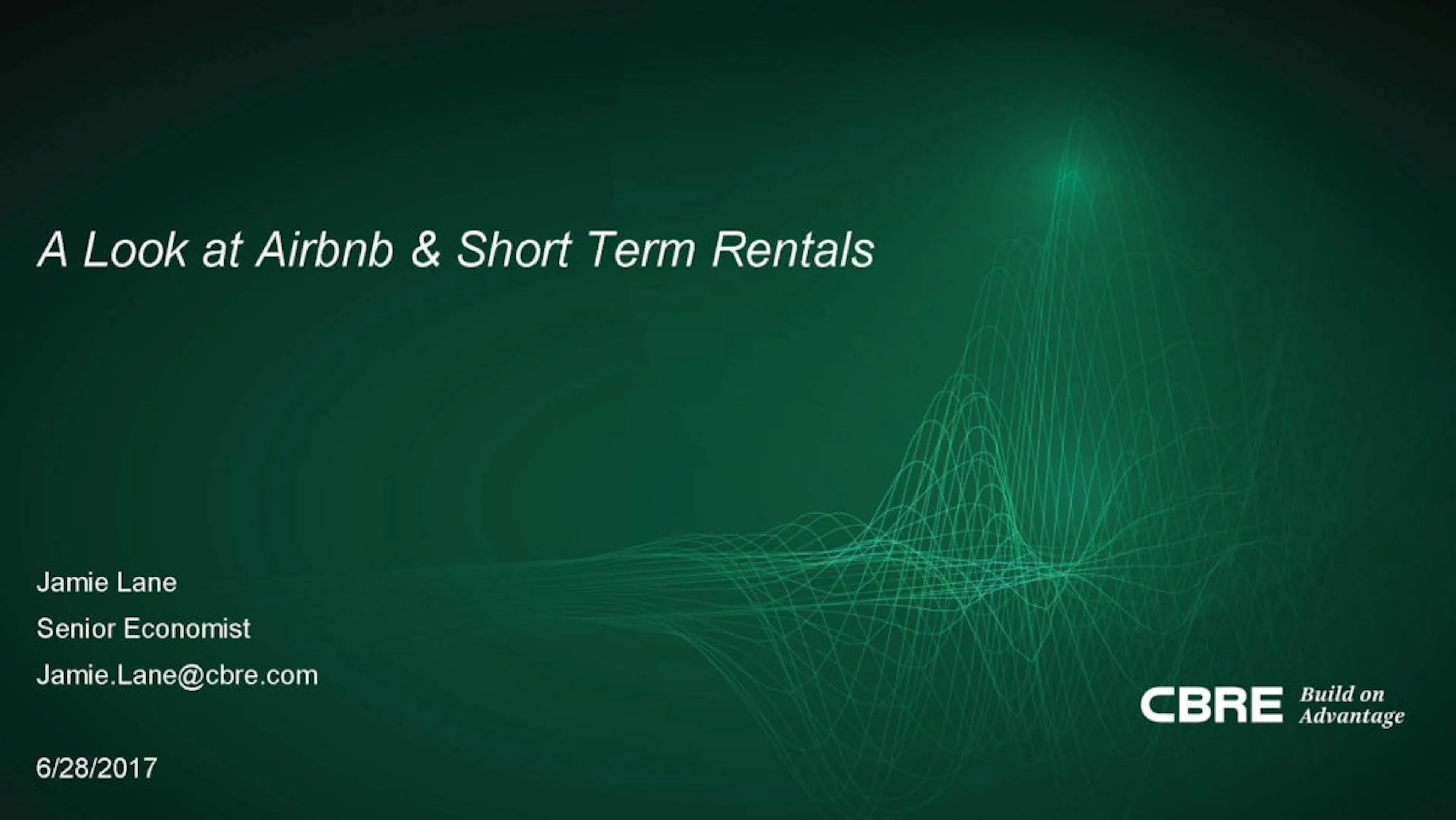CBRE: A Look at Airbnb & Short-Term Rentals