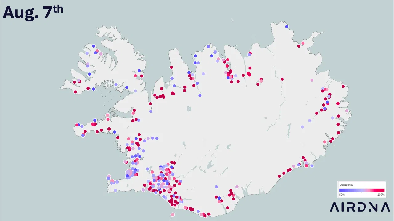 STR Occupancy Around Eclipse in Iceland