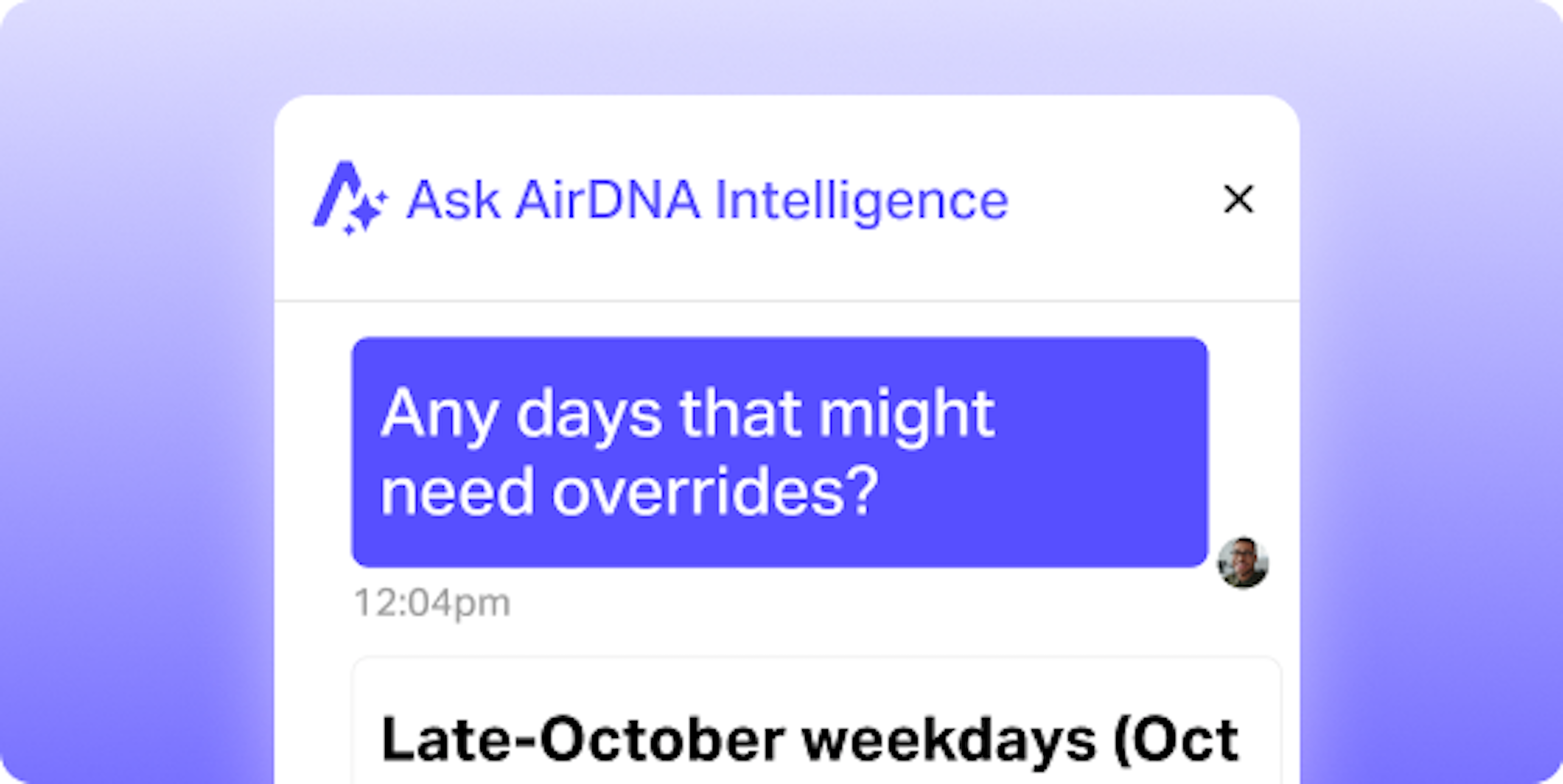 Ask AirDNA Intelligence