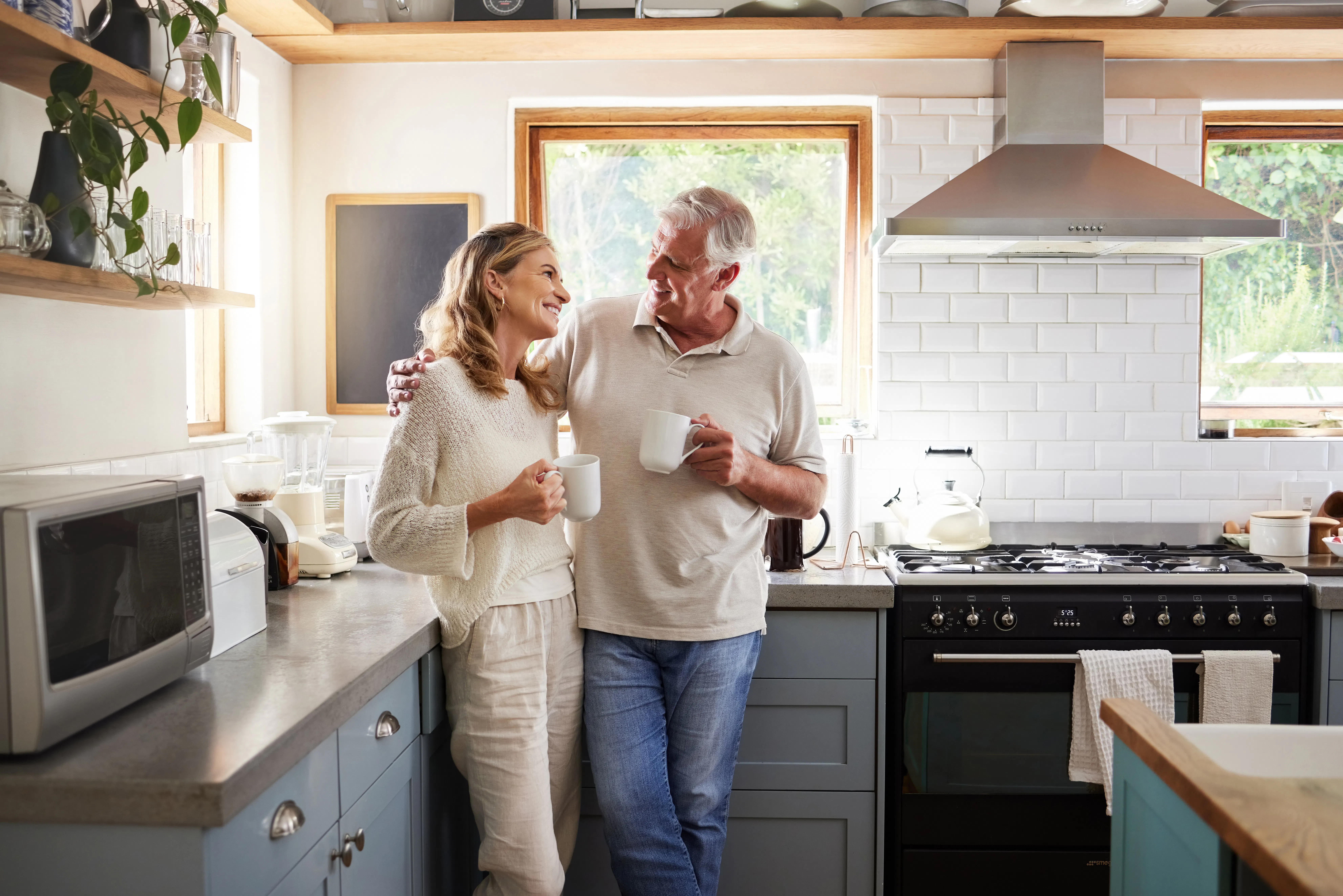 couple in kitchen