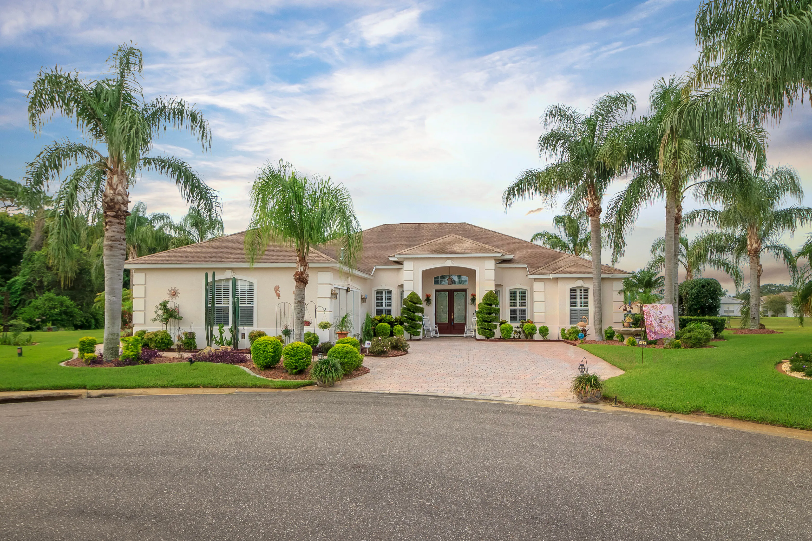 Beautiful Home with Palms