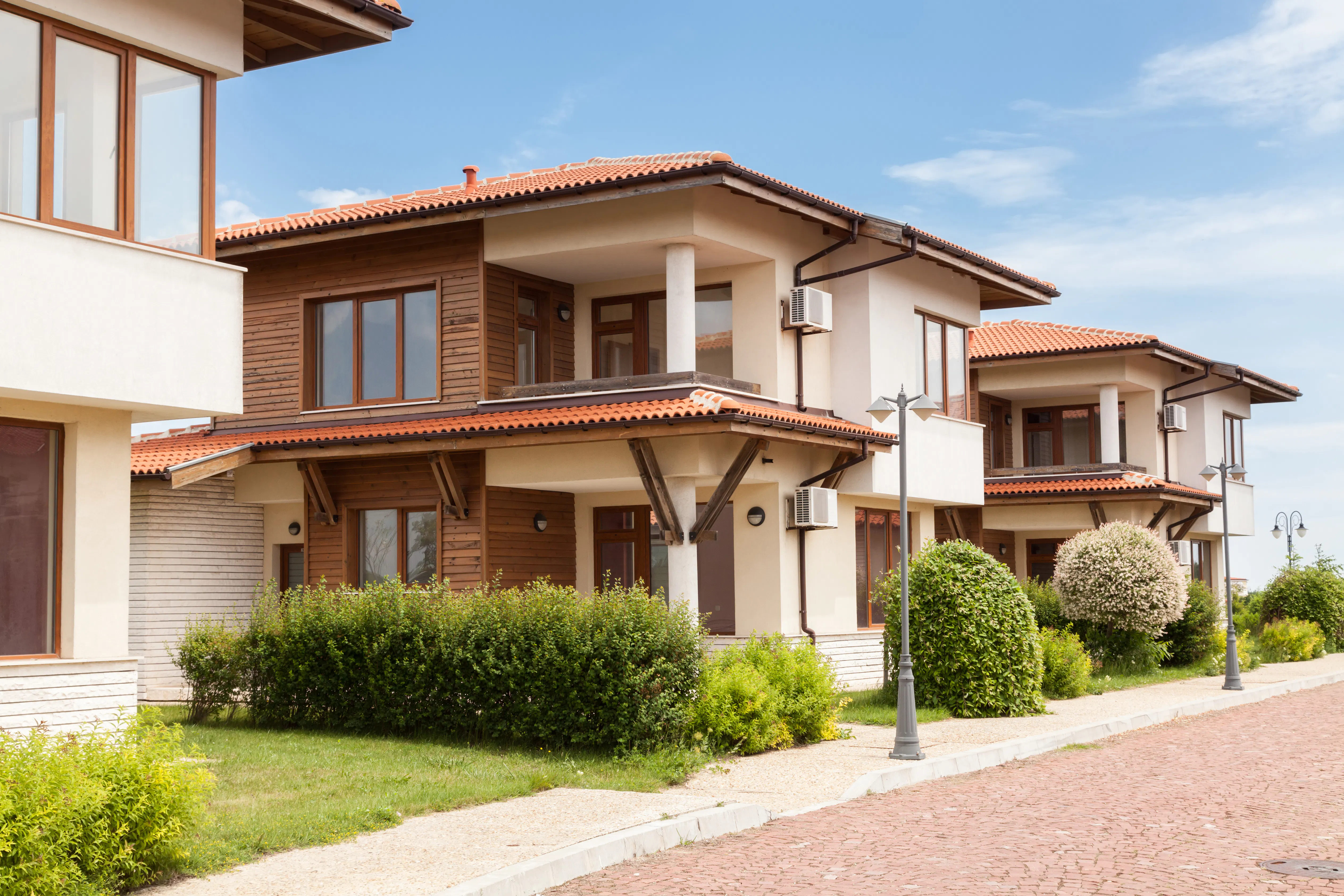 Suburban houses