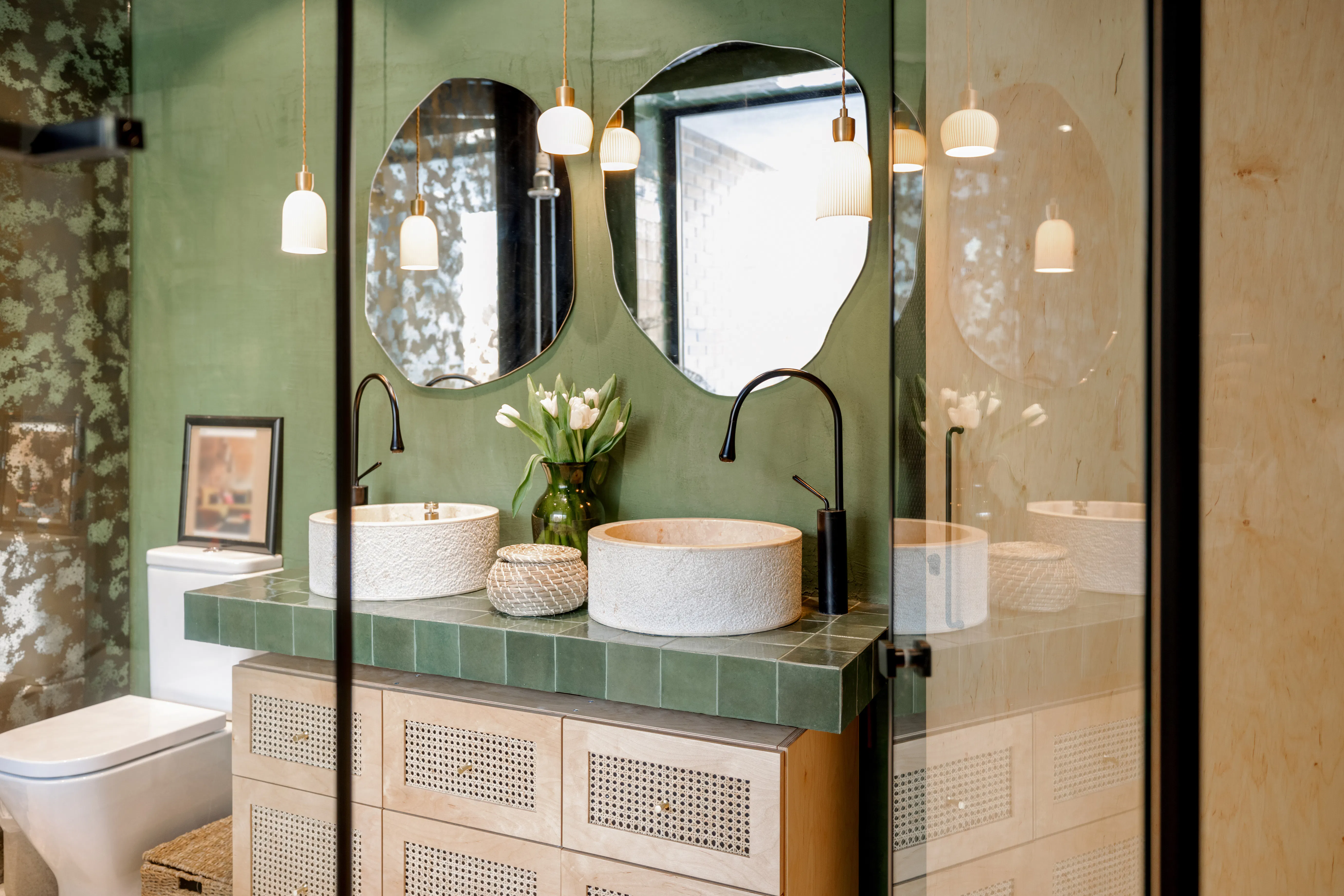 bathroom interior boho style