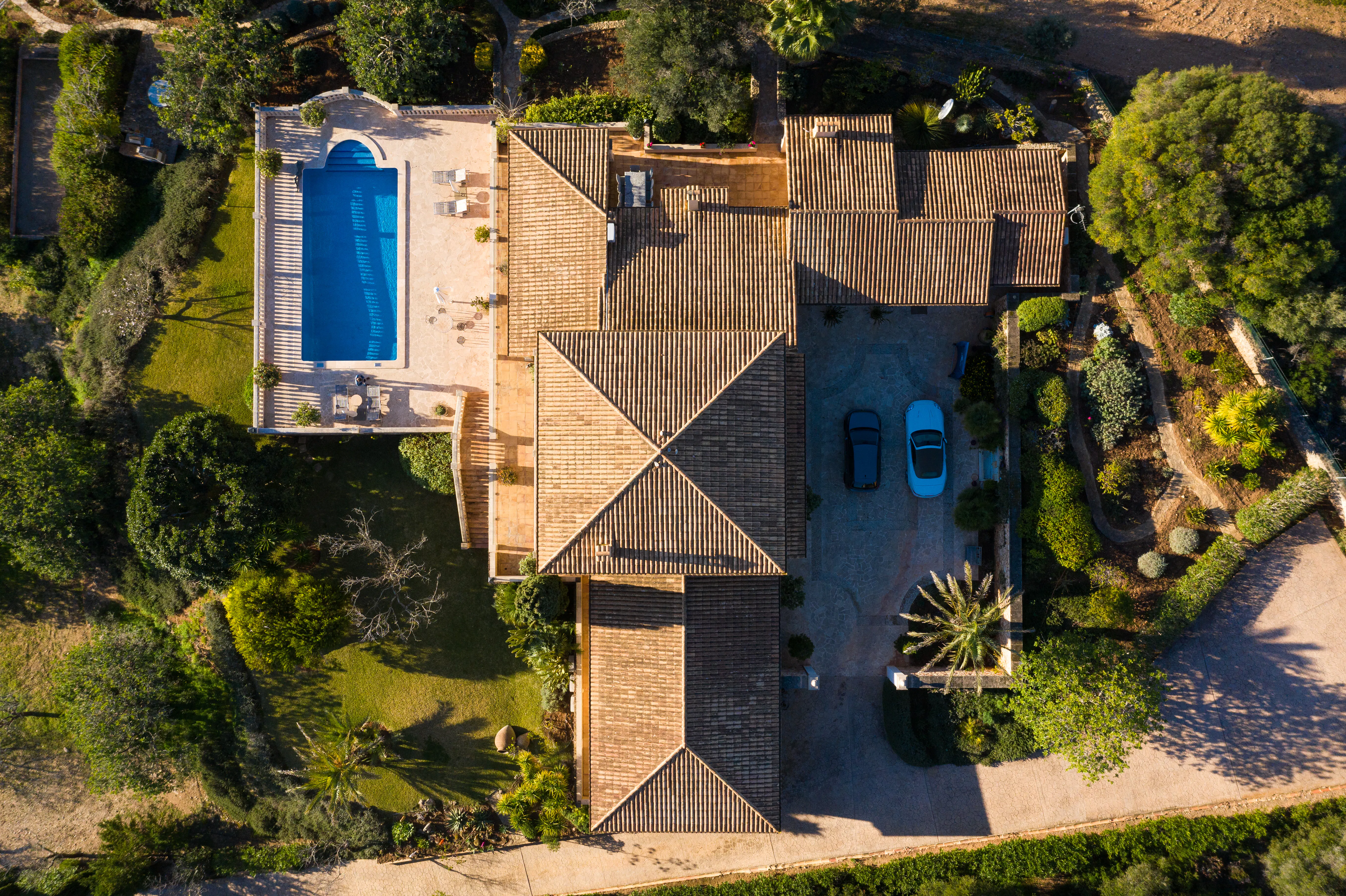 Aerial view of thehouse