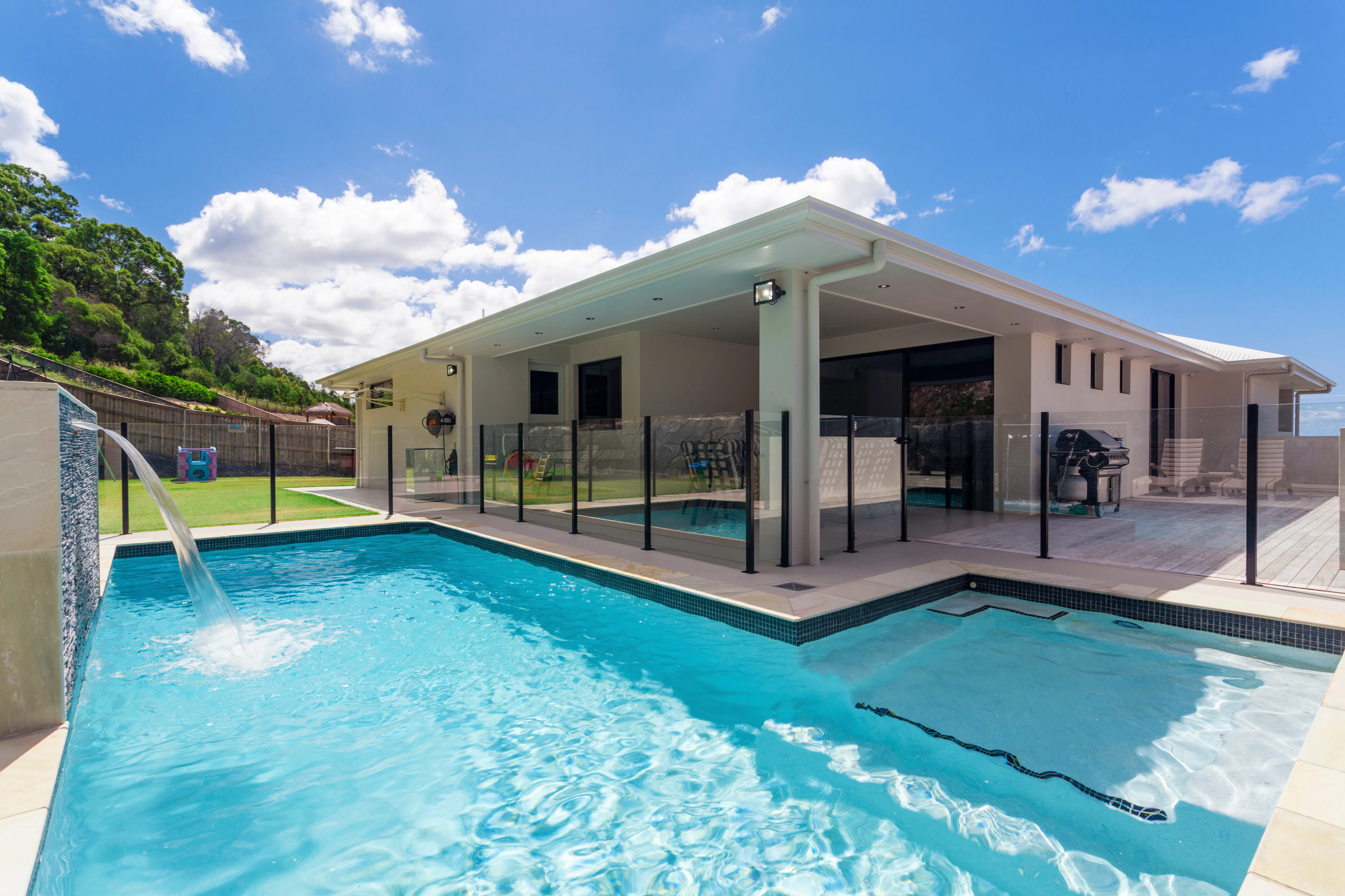 Stylish backyard