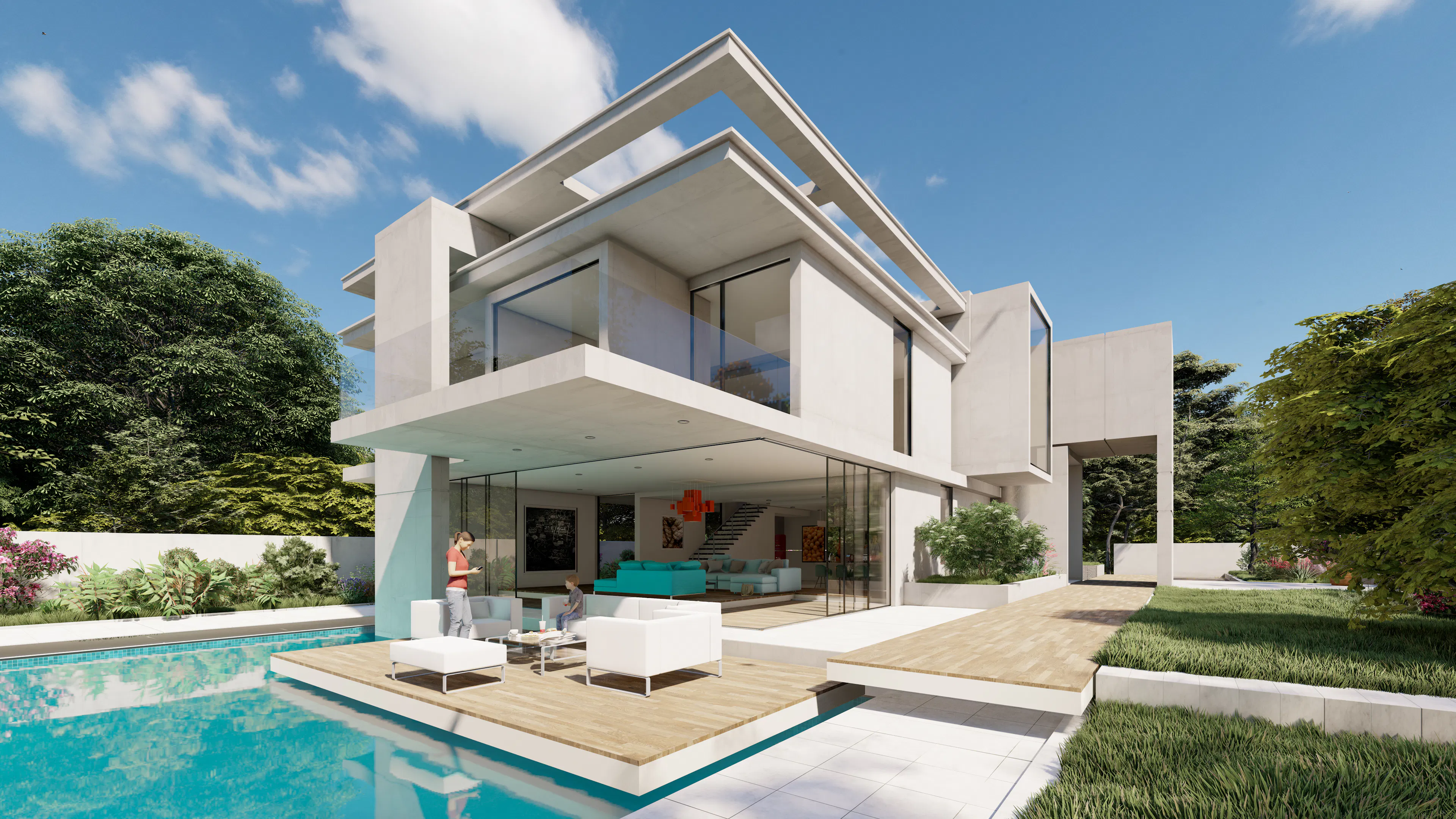 modern mansion