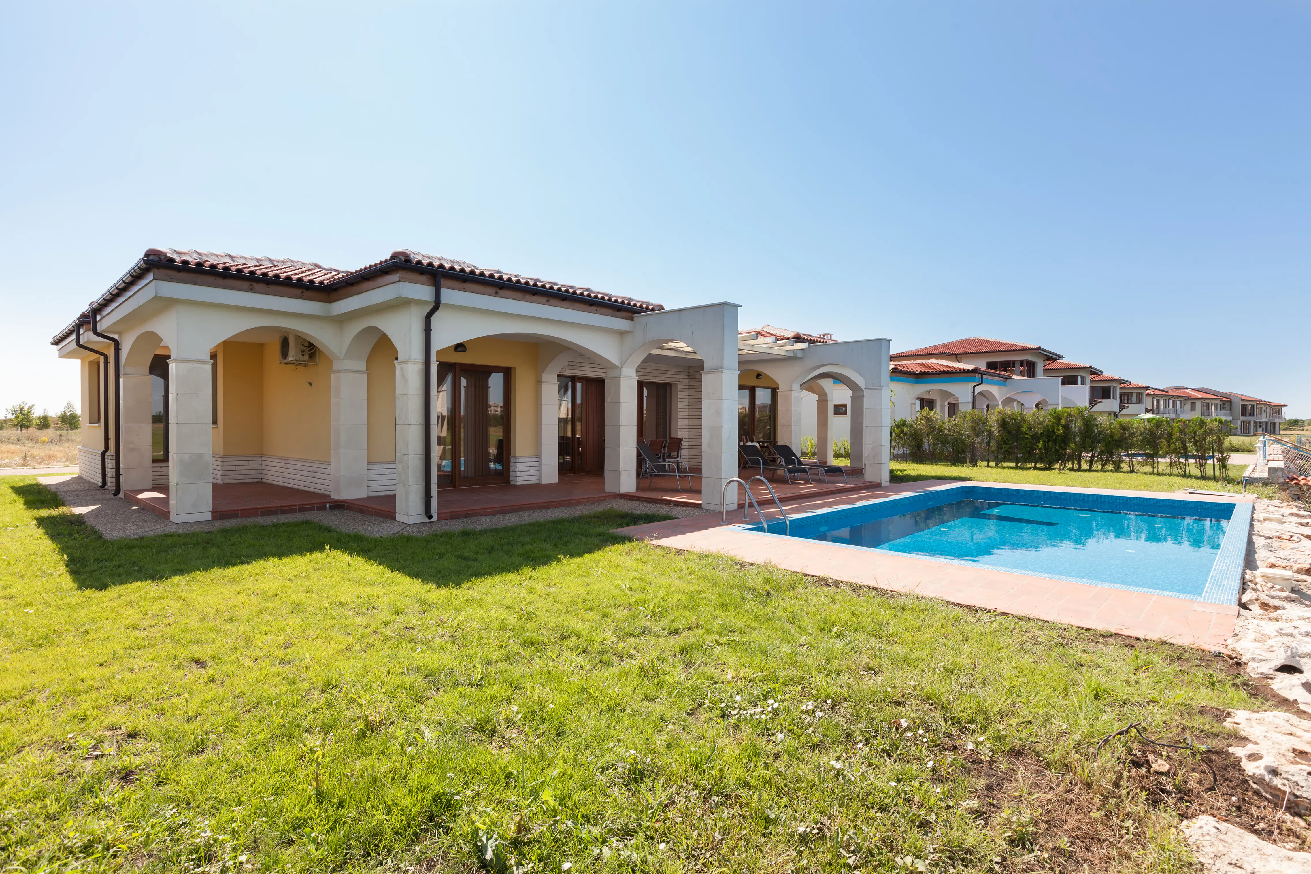 Modern luxury villa with pool