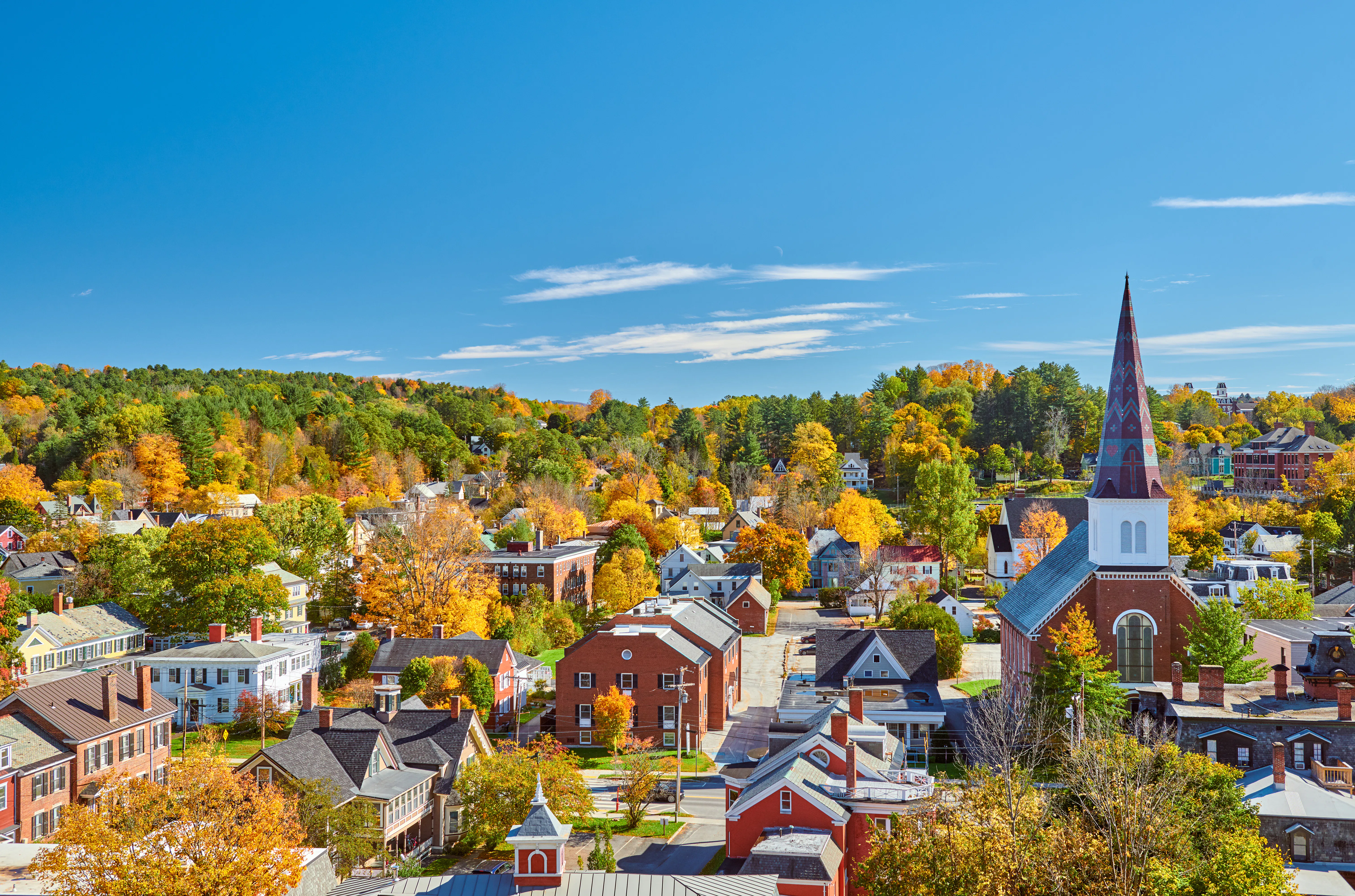 Montpelier, Vermont in fall