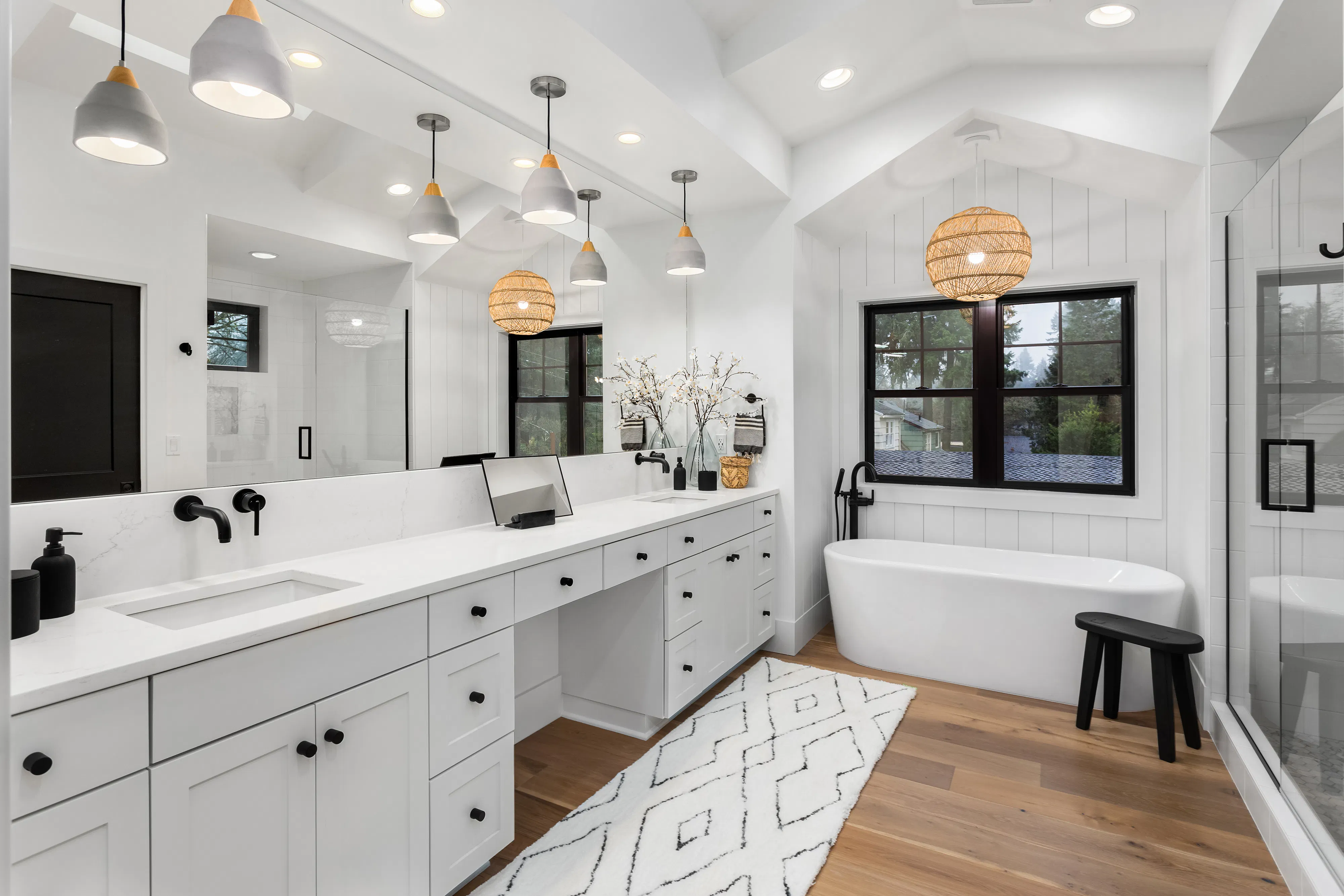 Beautiful bathroom in home