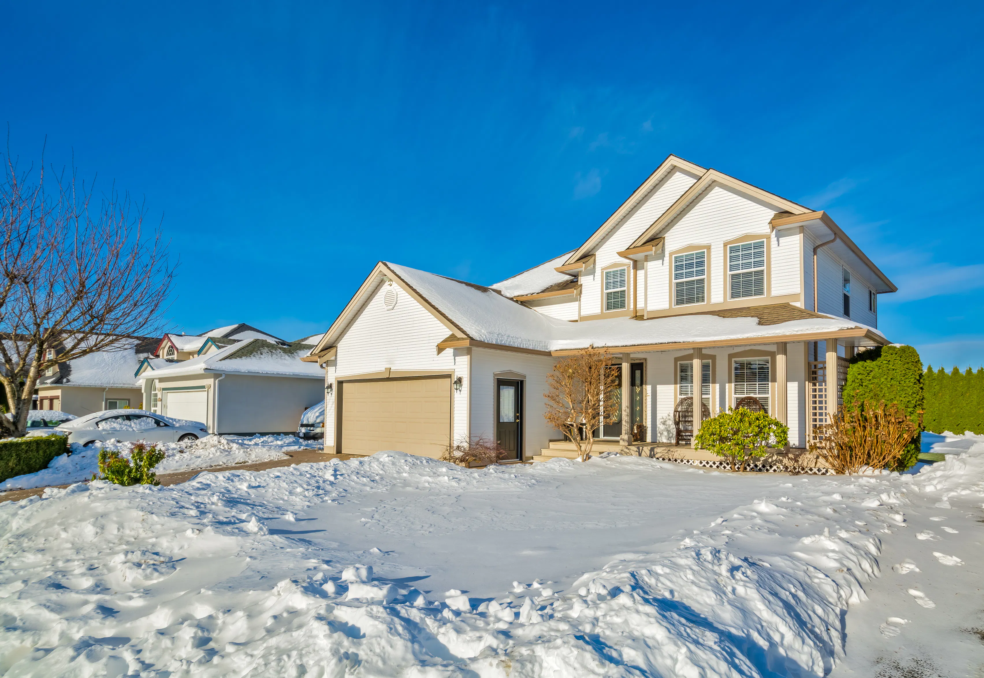 Family house with driveway
