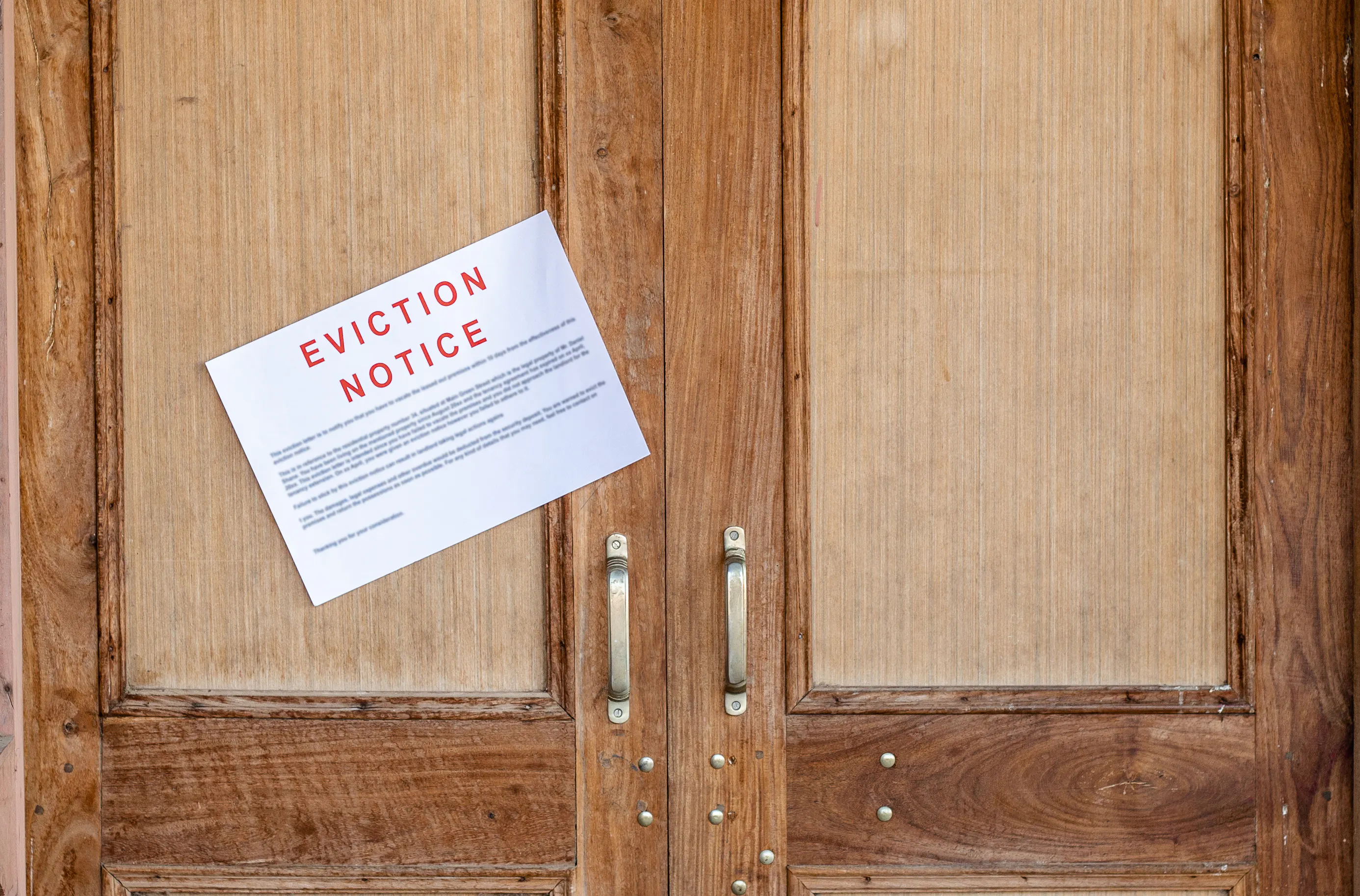 Eviction notice