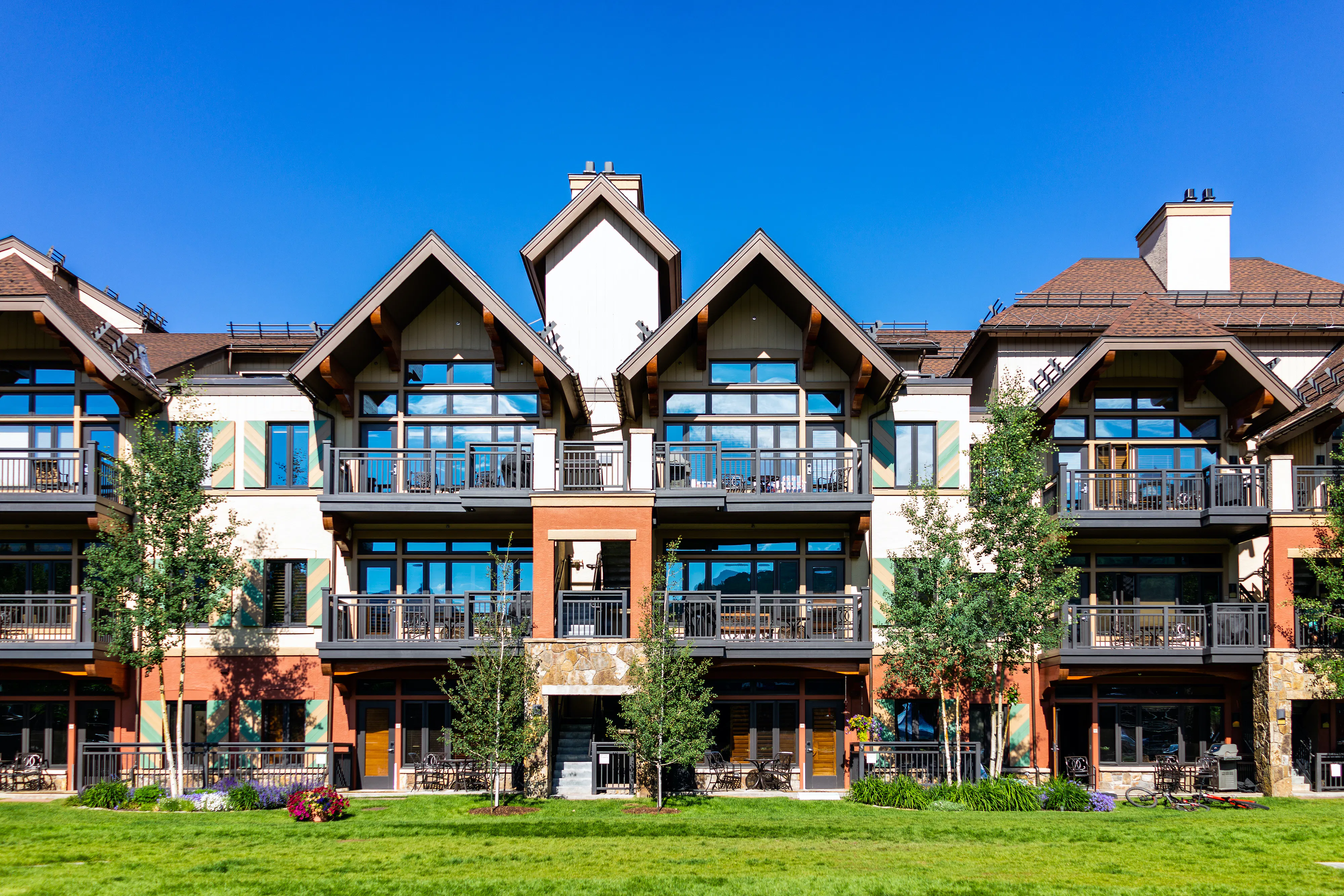 Swiss European style condo building.