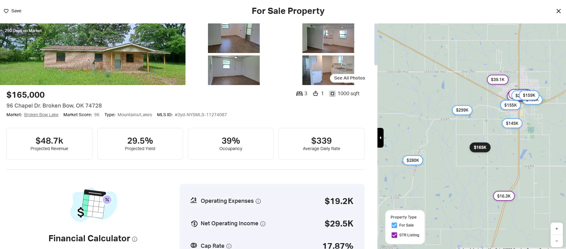 for sale property in AirDNA