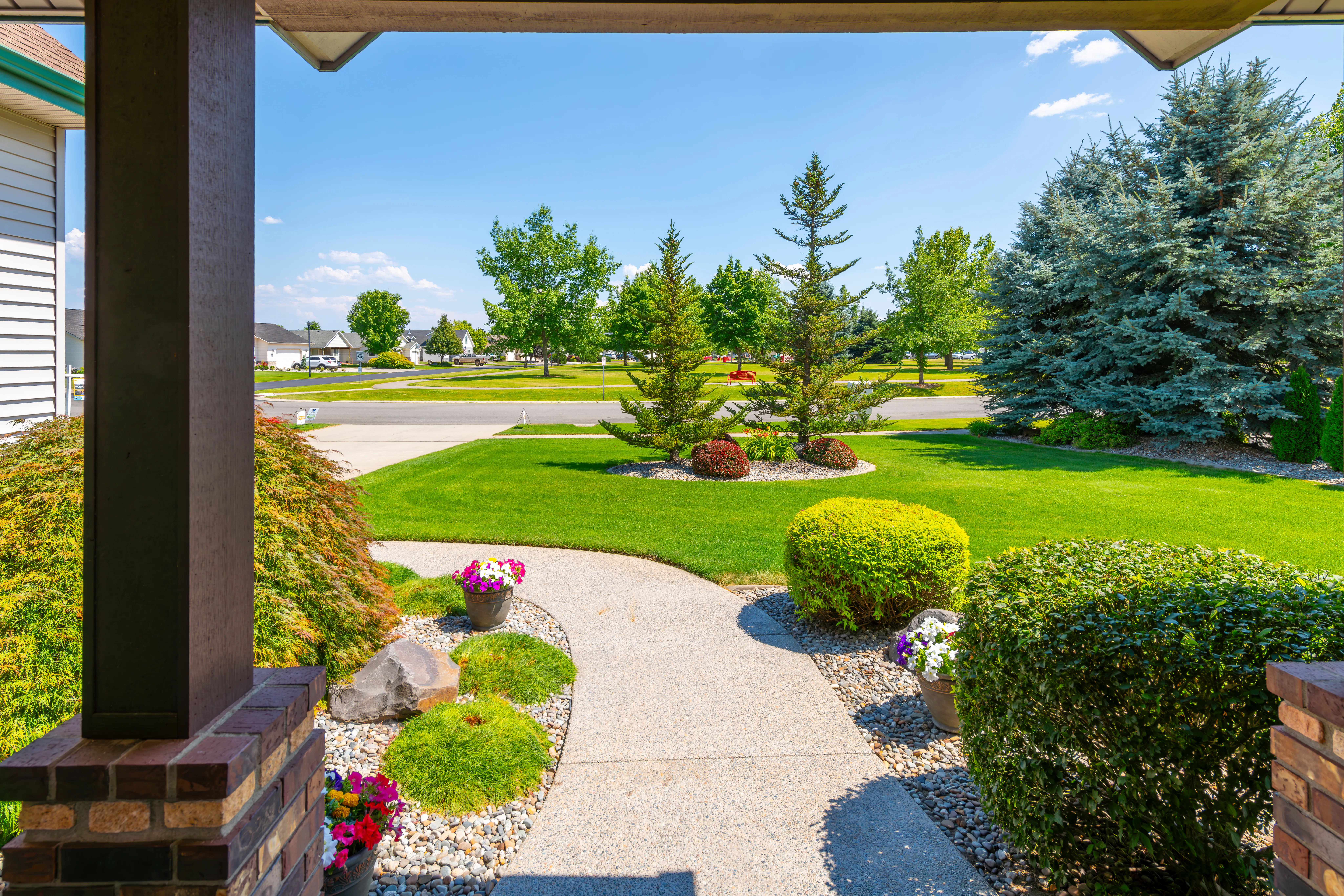 View of yard from front porch