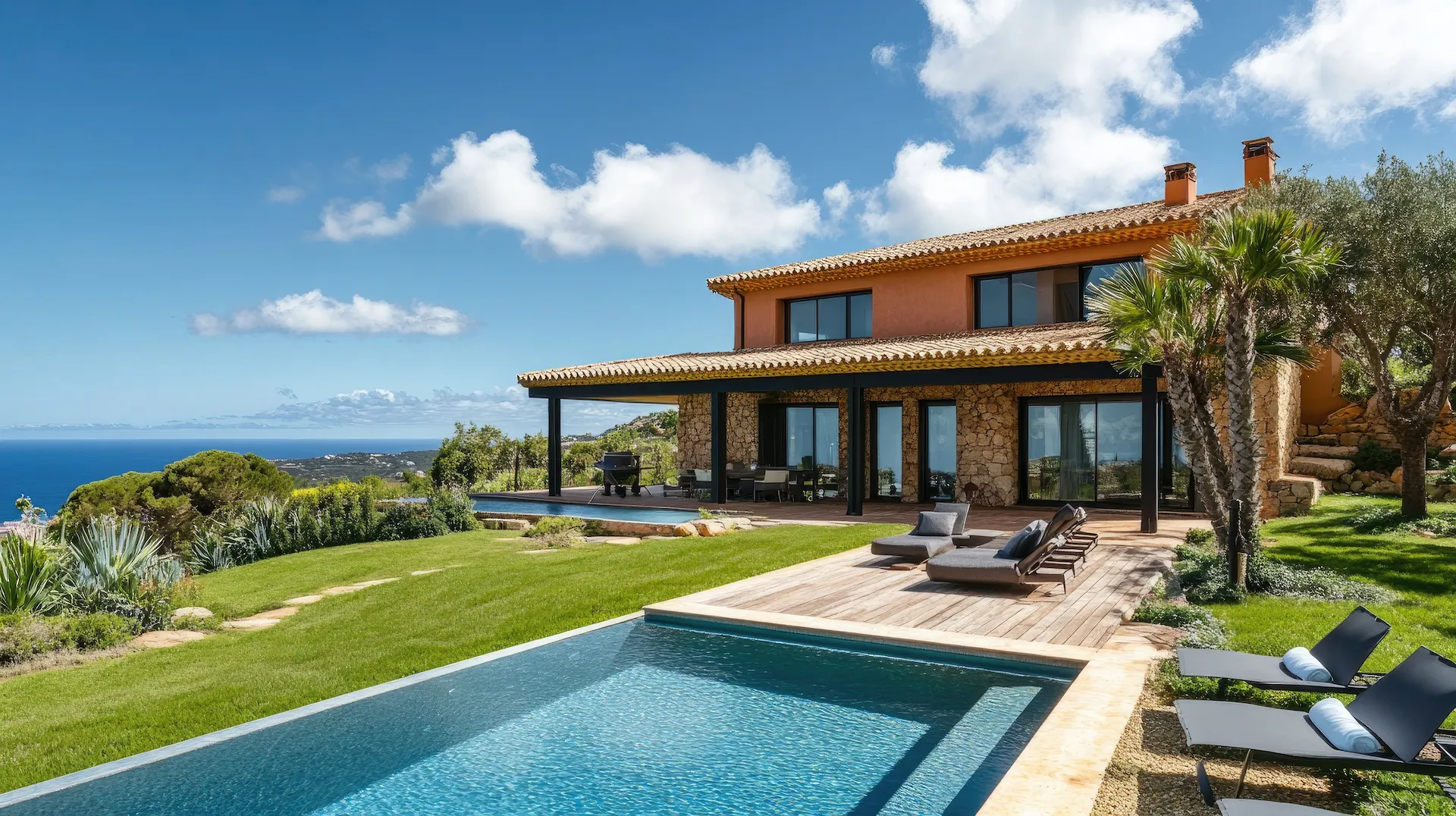 Luxury house with pool in Hawaii.