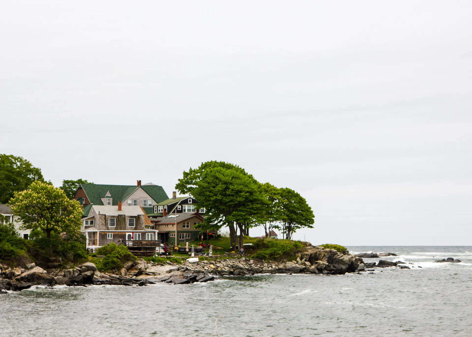 New England home on the coast of Portland, Maine.