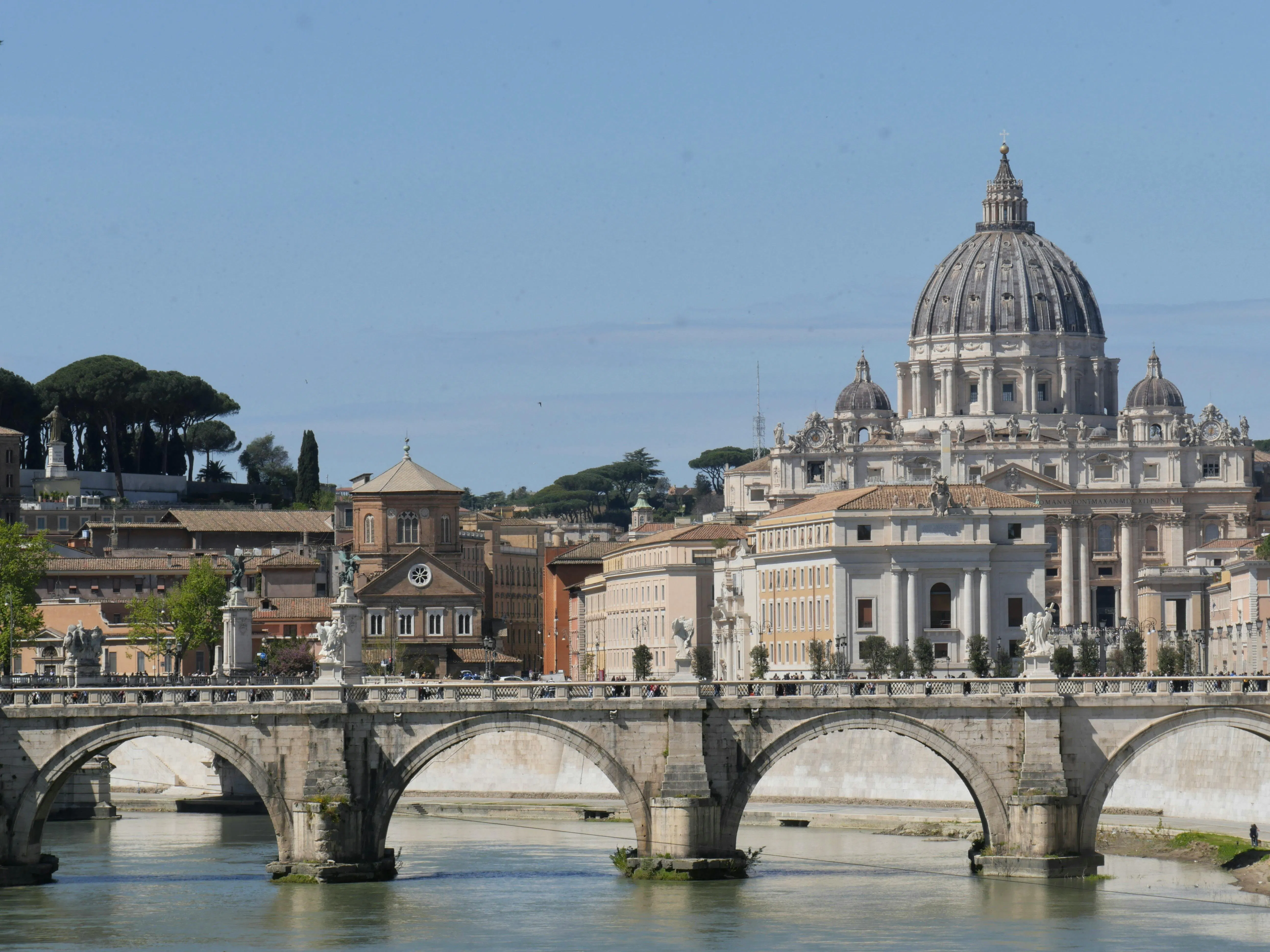 St. Peter's Basilica and Angels Bridge, Rome