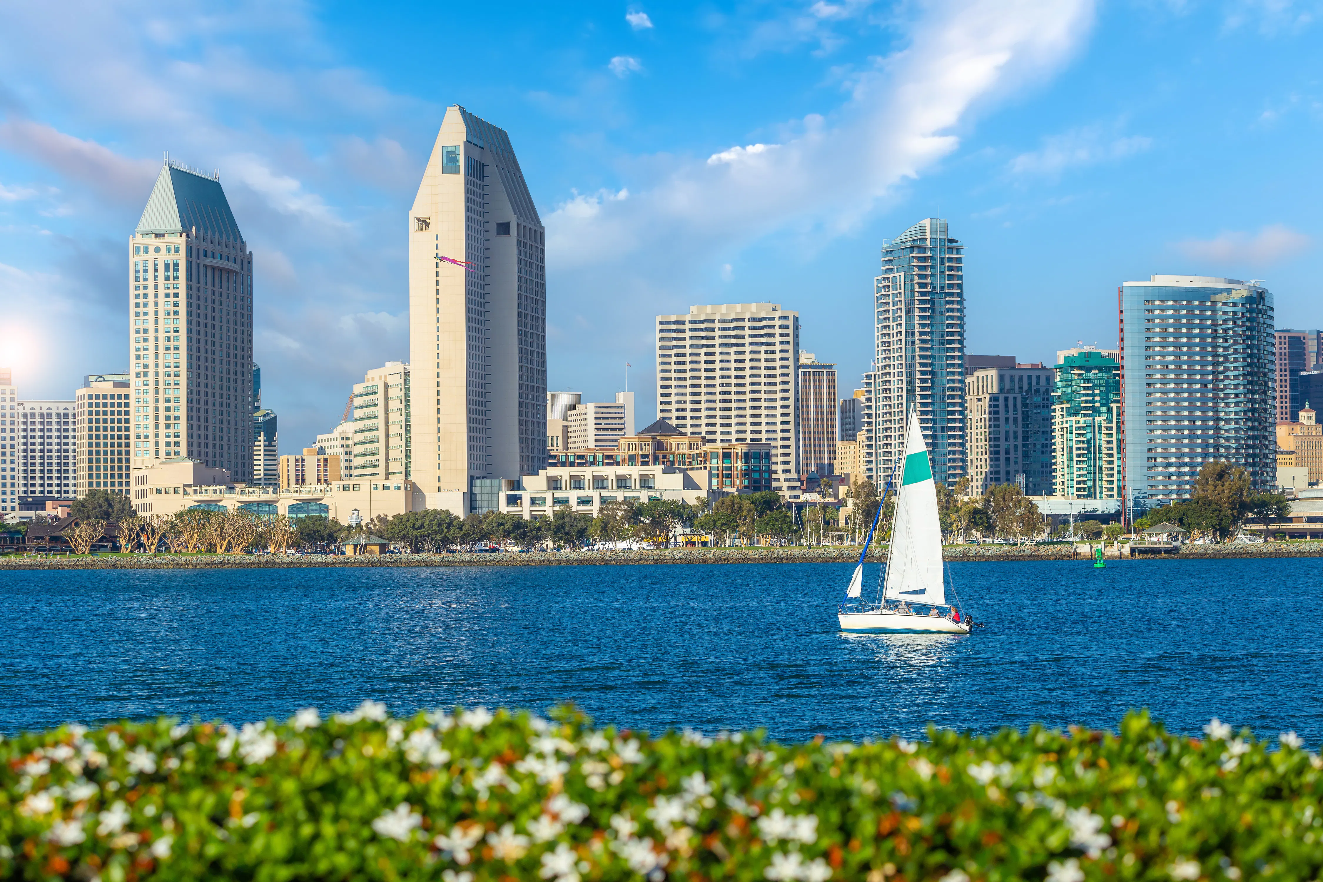 Downtown San Diego city skyline cityscape