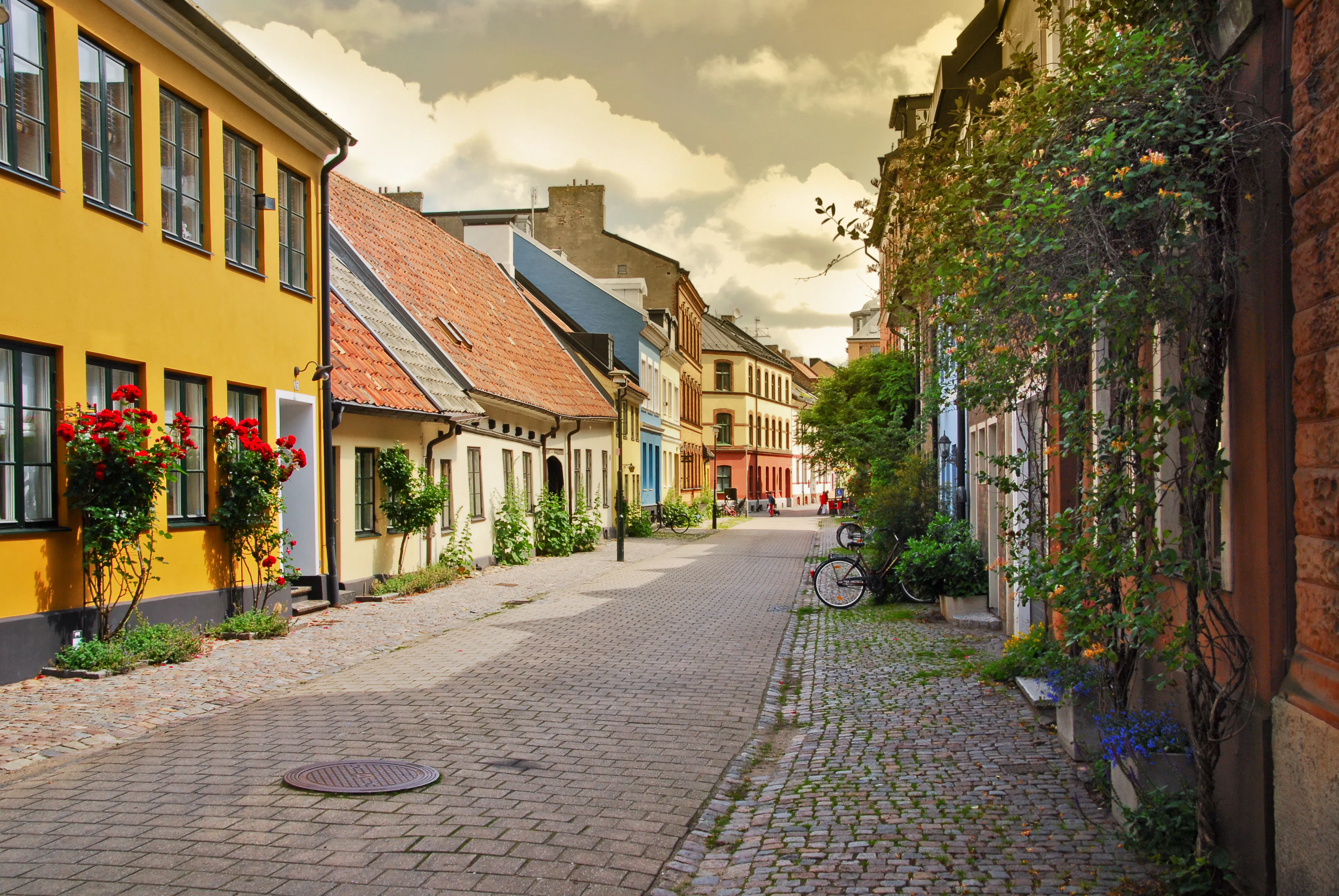 Side street in Malmo Sweden