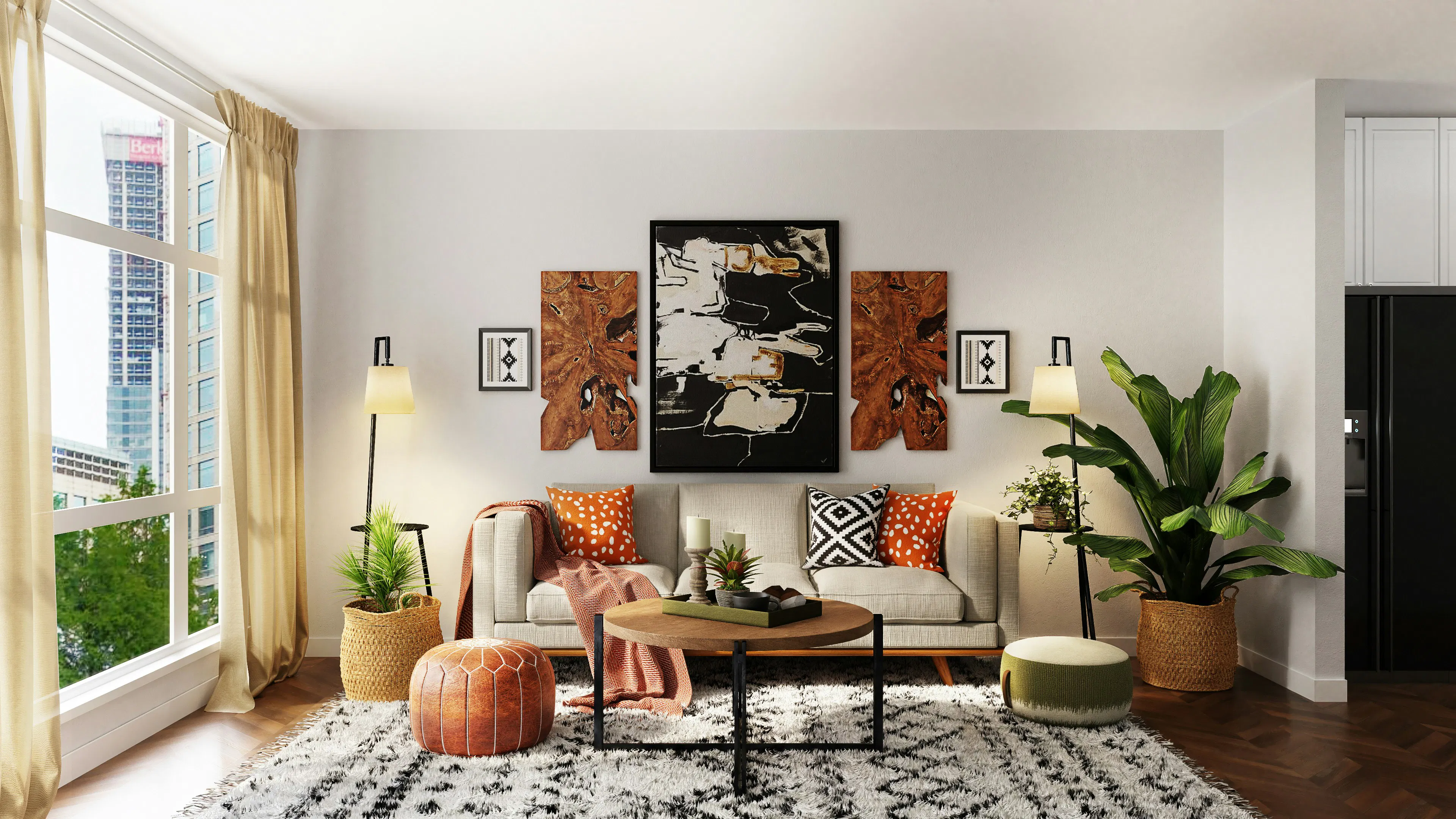 Furnished living room