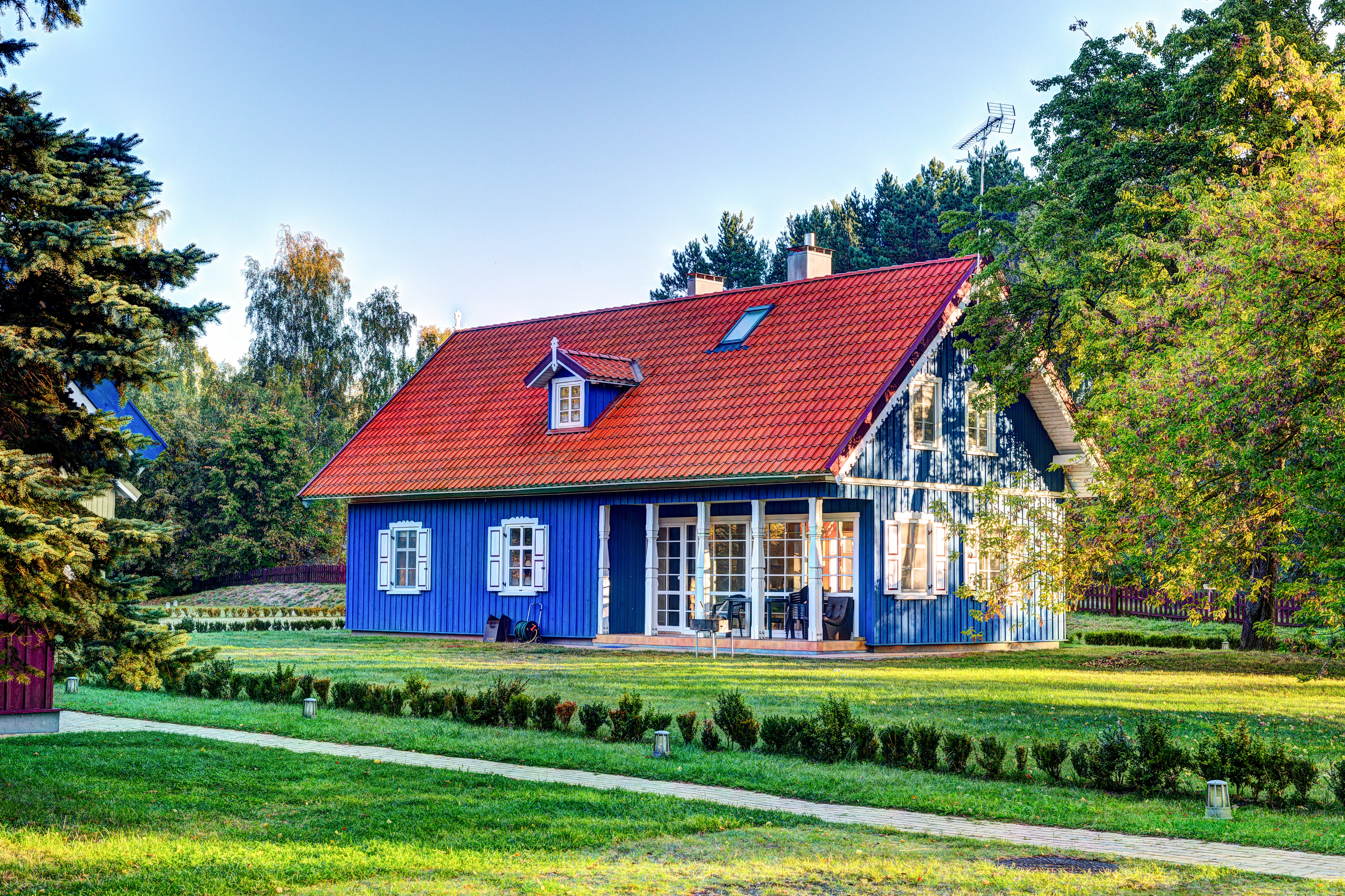 Blue house