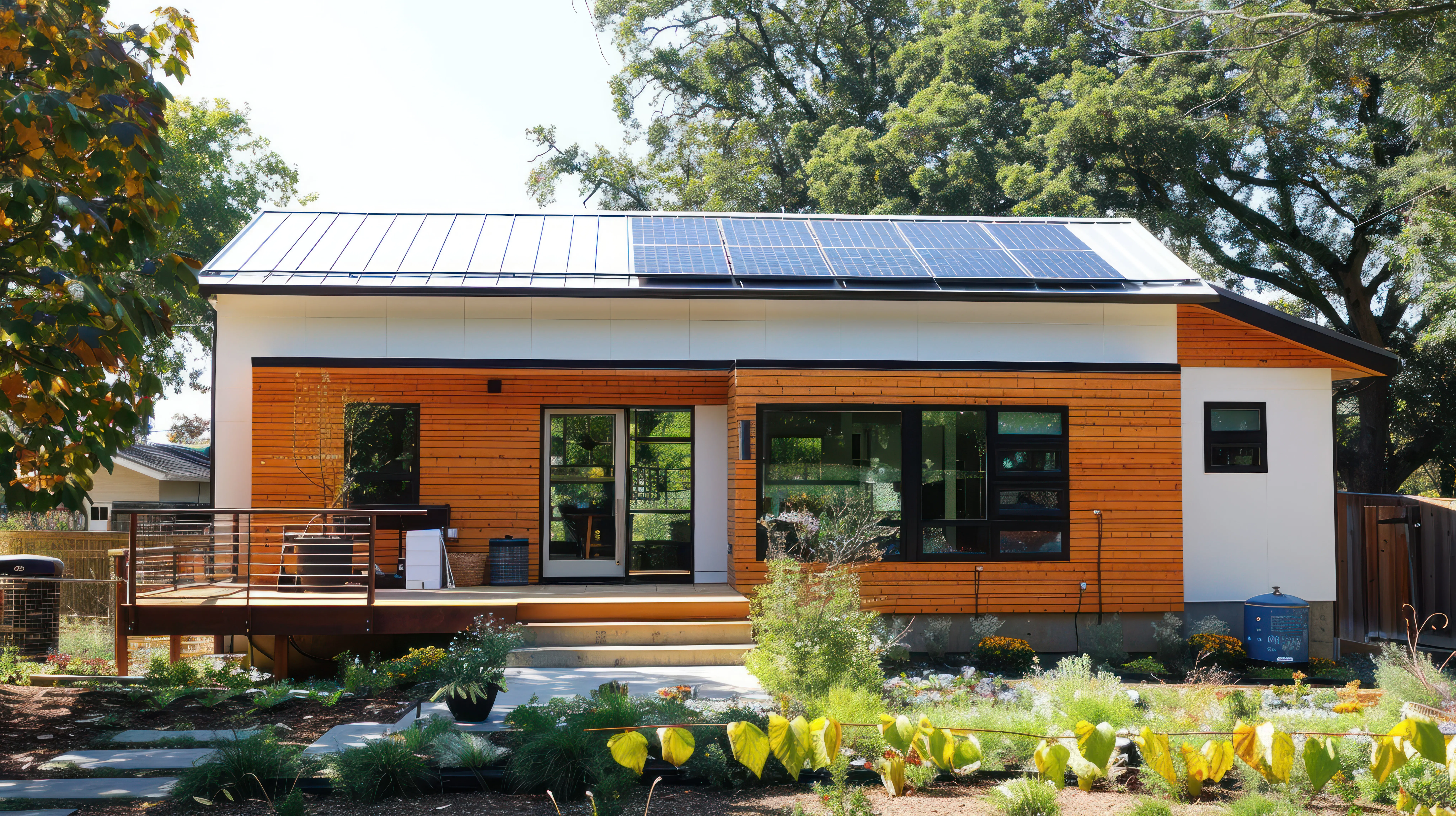 house with solar panels