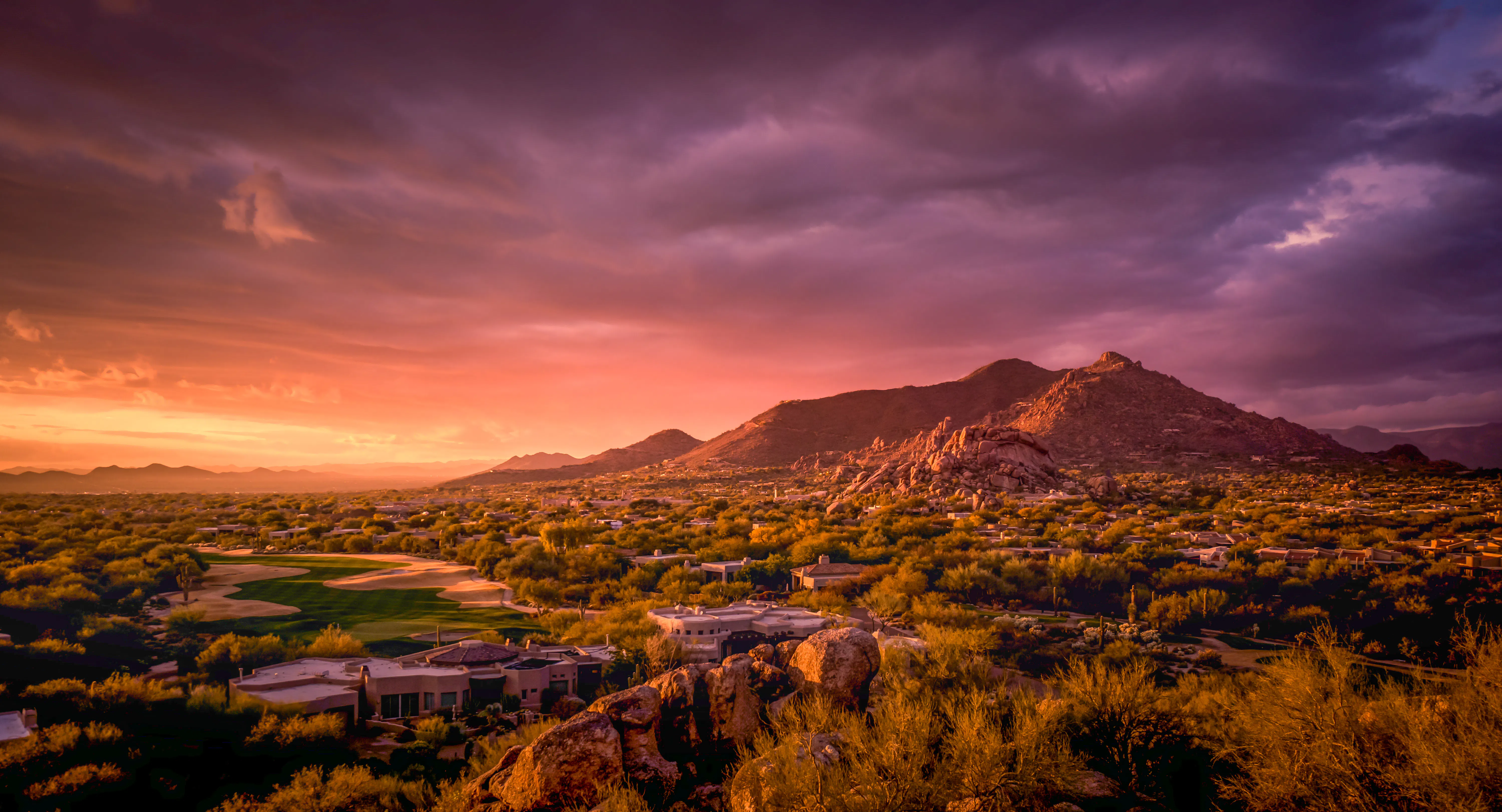 Sunset over Scottsdale, Arizona