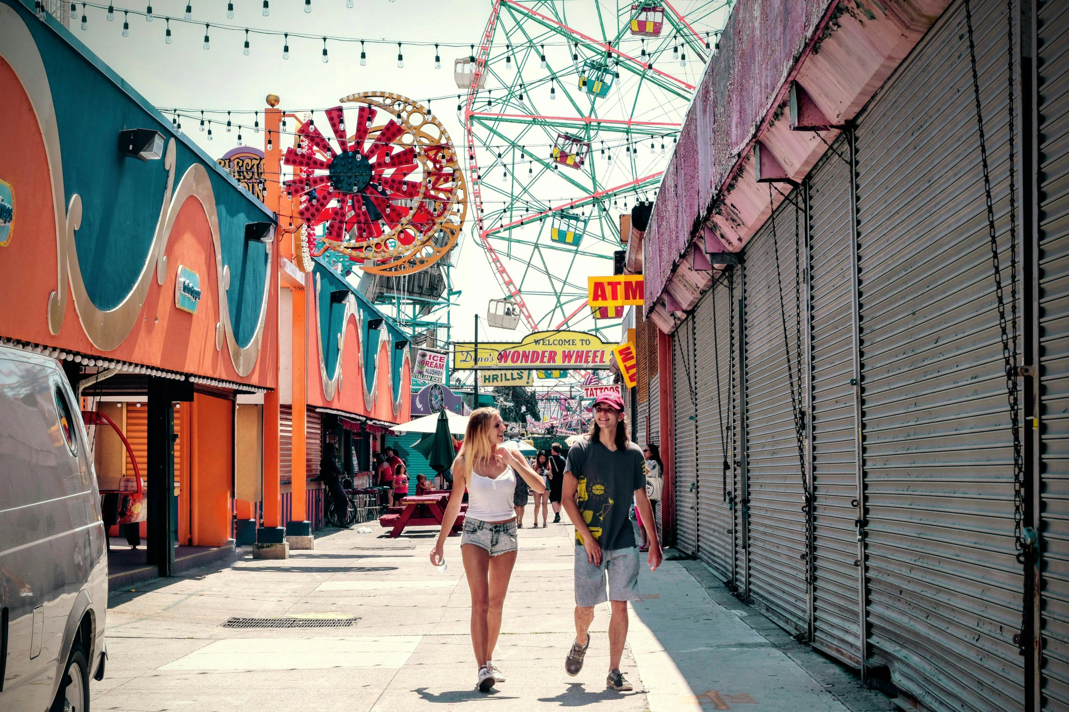 Travelers enjoying carnival