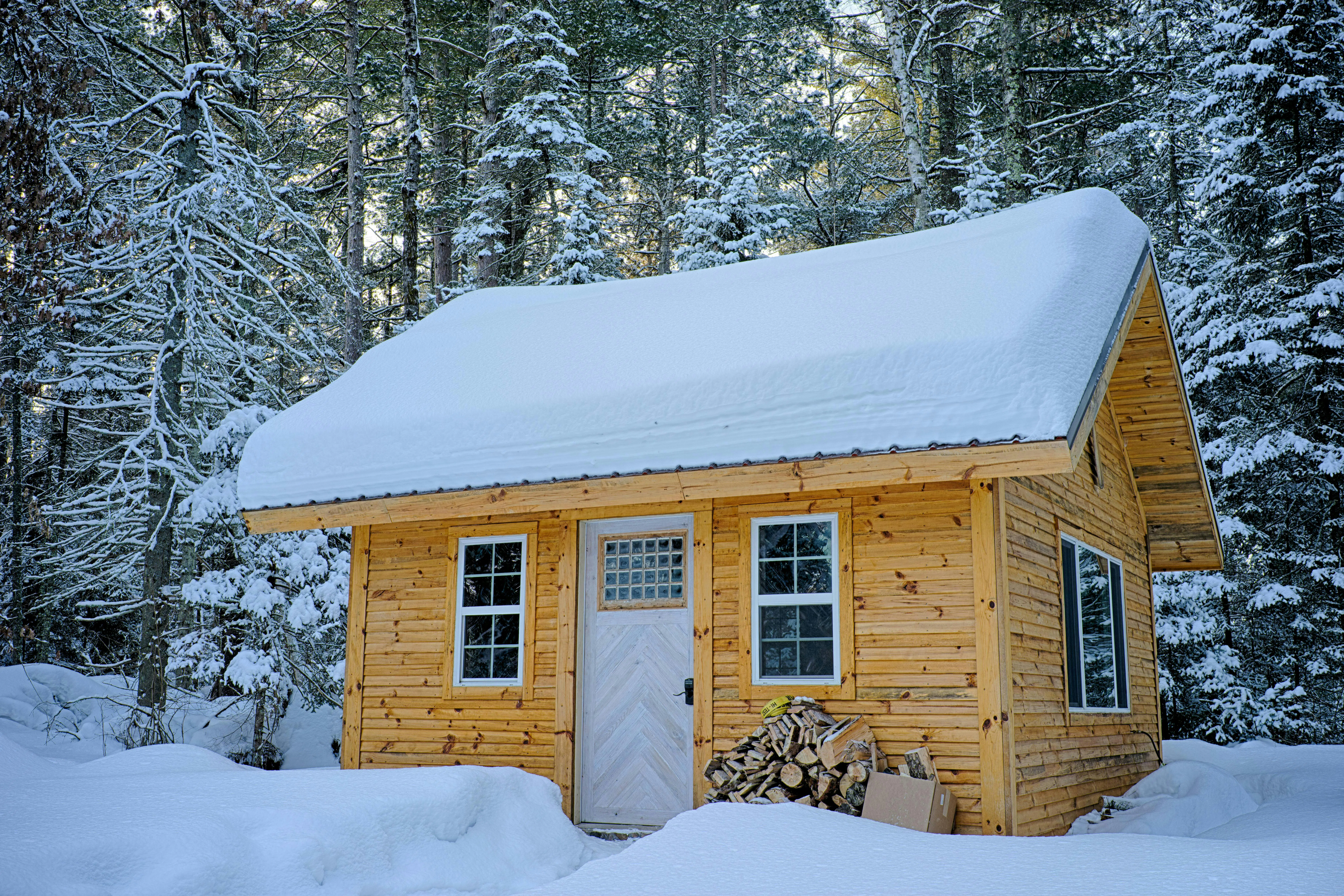 winter cabin