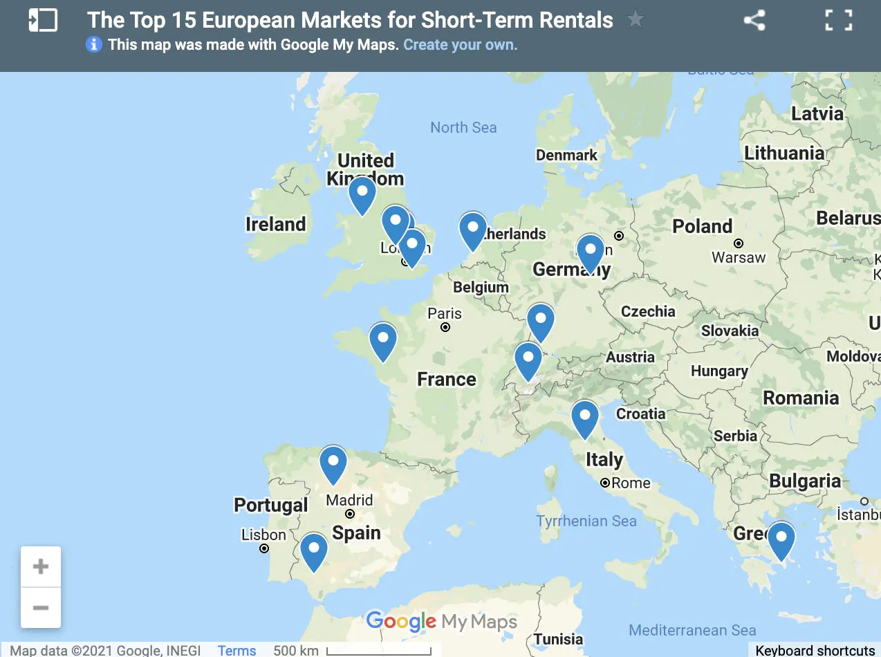 Europe map