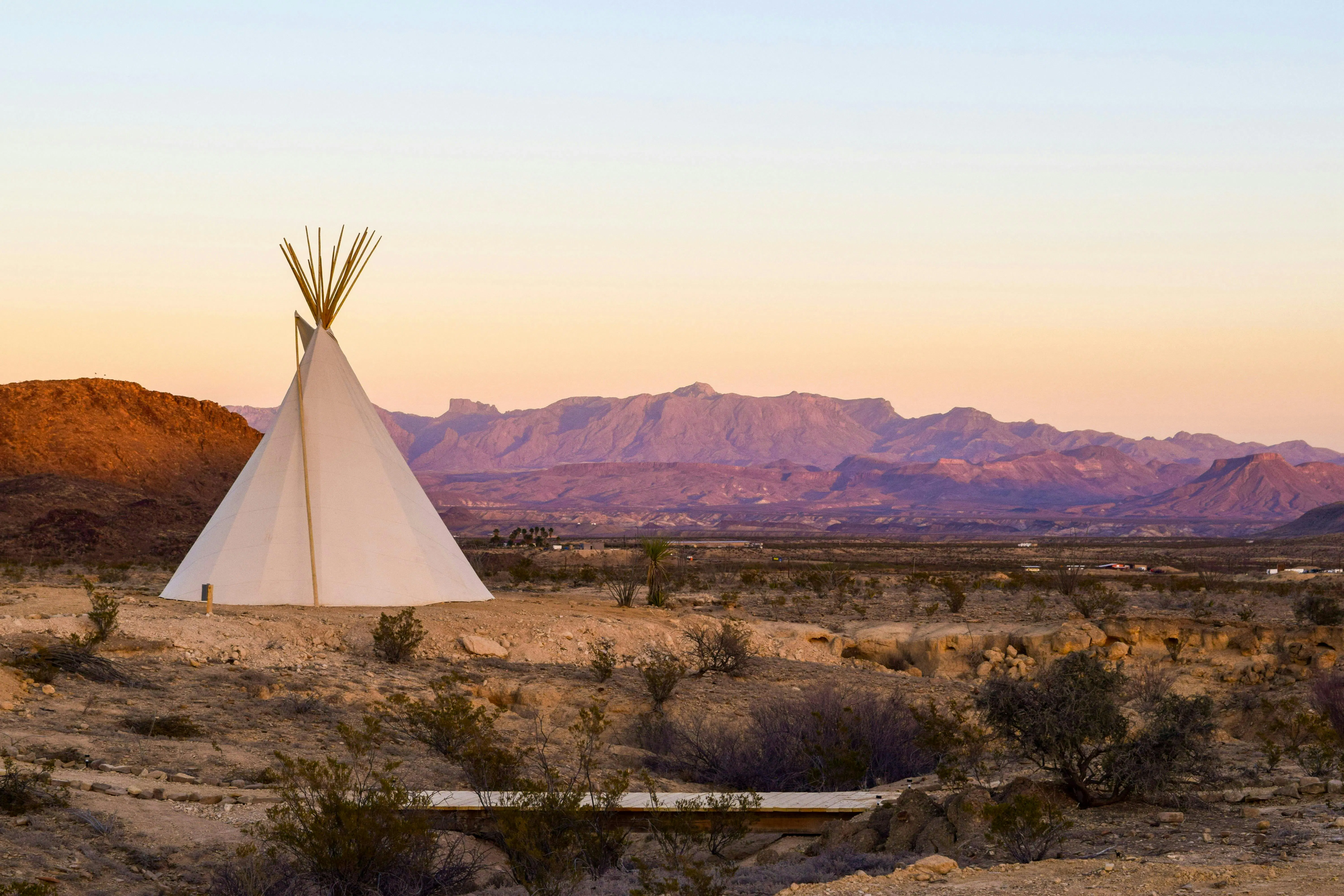 Tipi in the desert