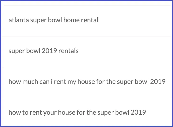 Popular Searches Related to the 2019 Super Bowl