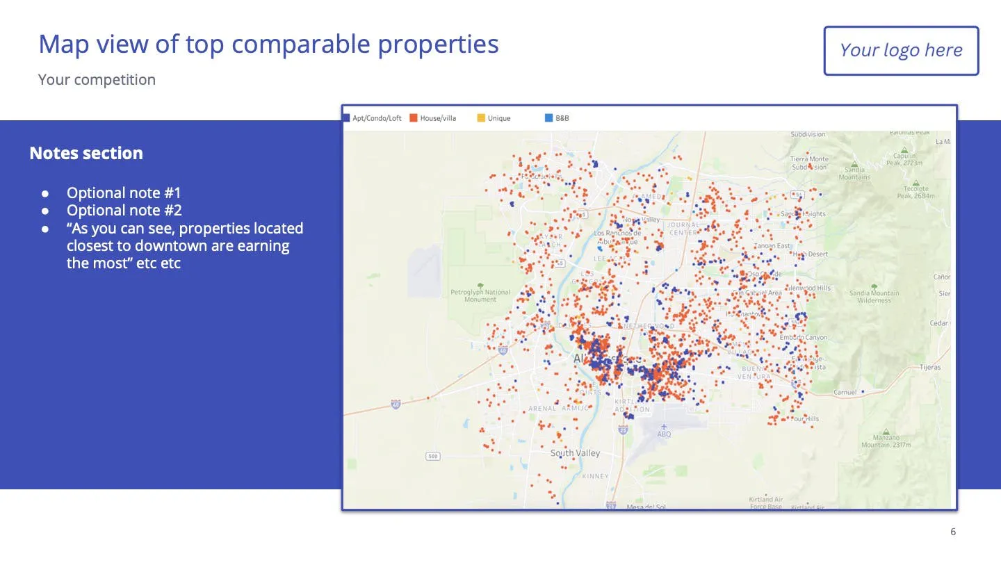 Map view of properties