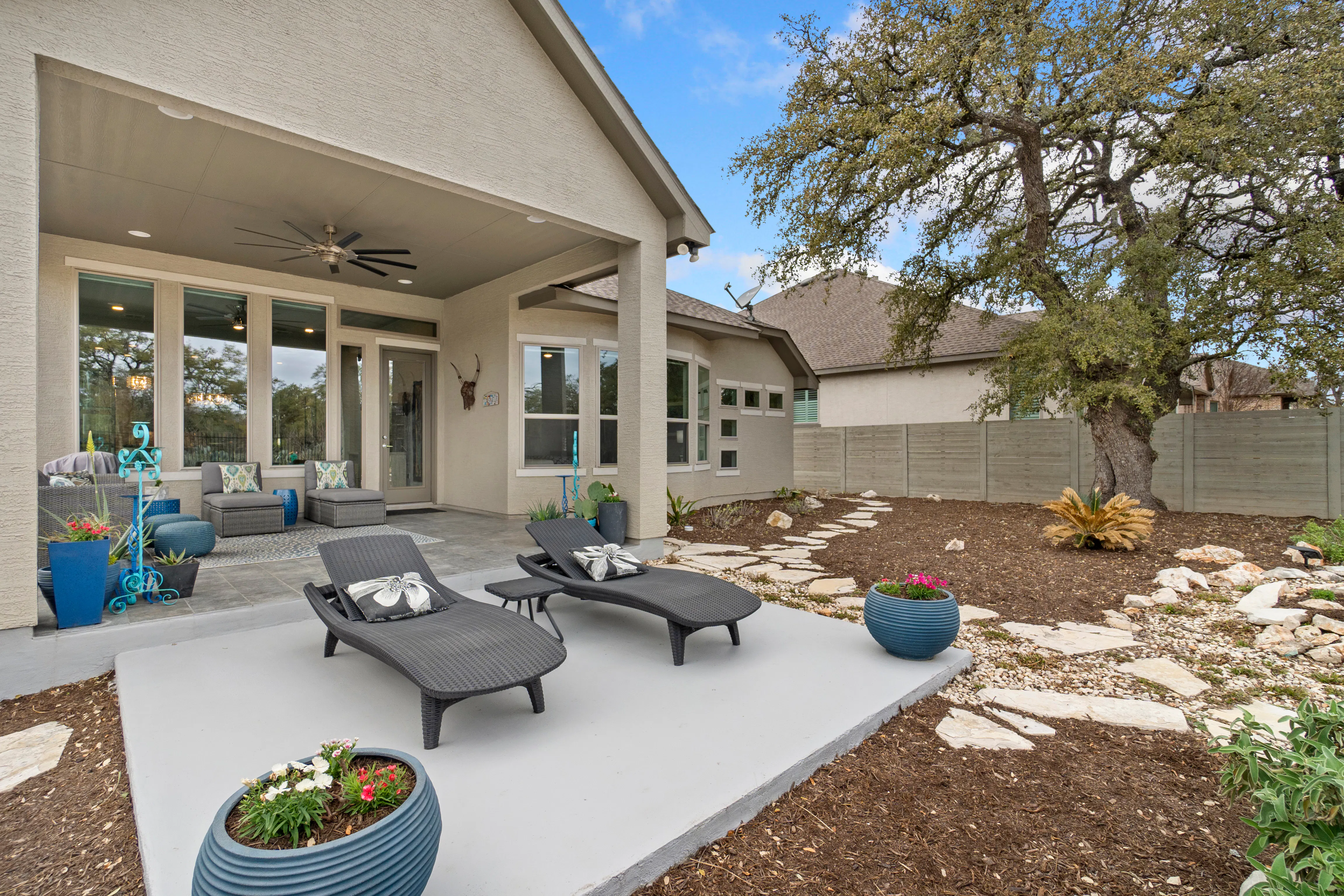 Backyard patio