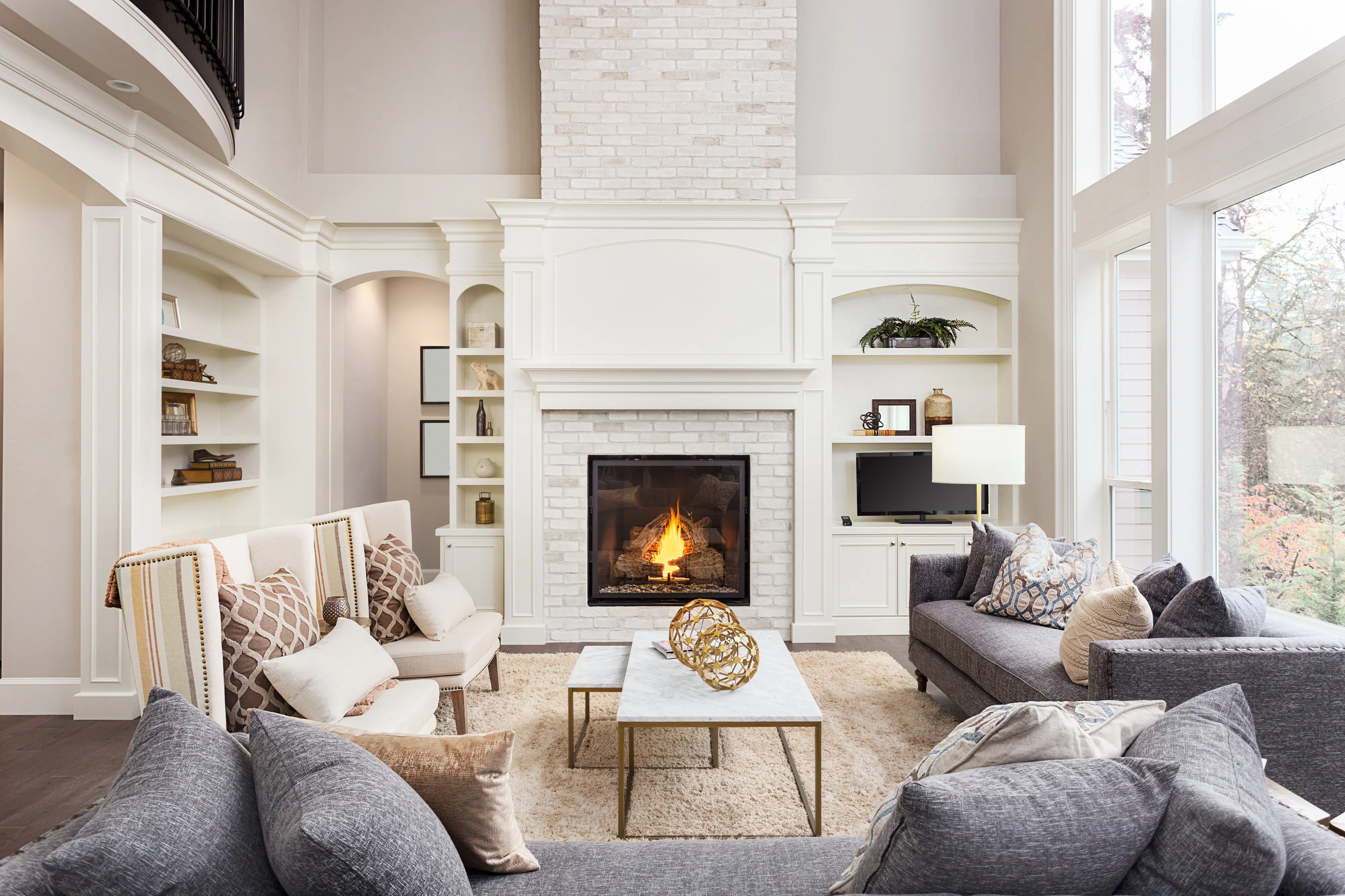 Beautiful Living Room in New Luxury Home