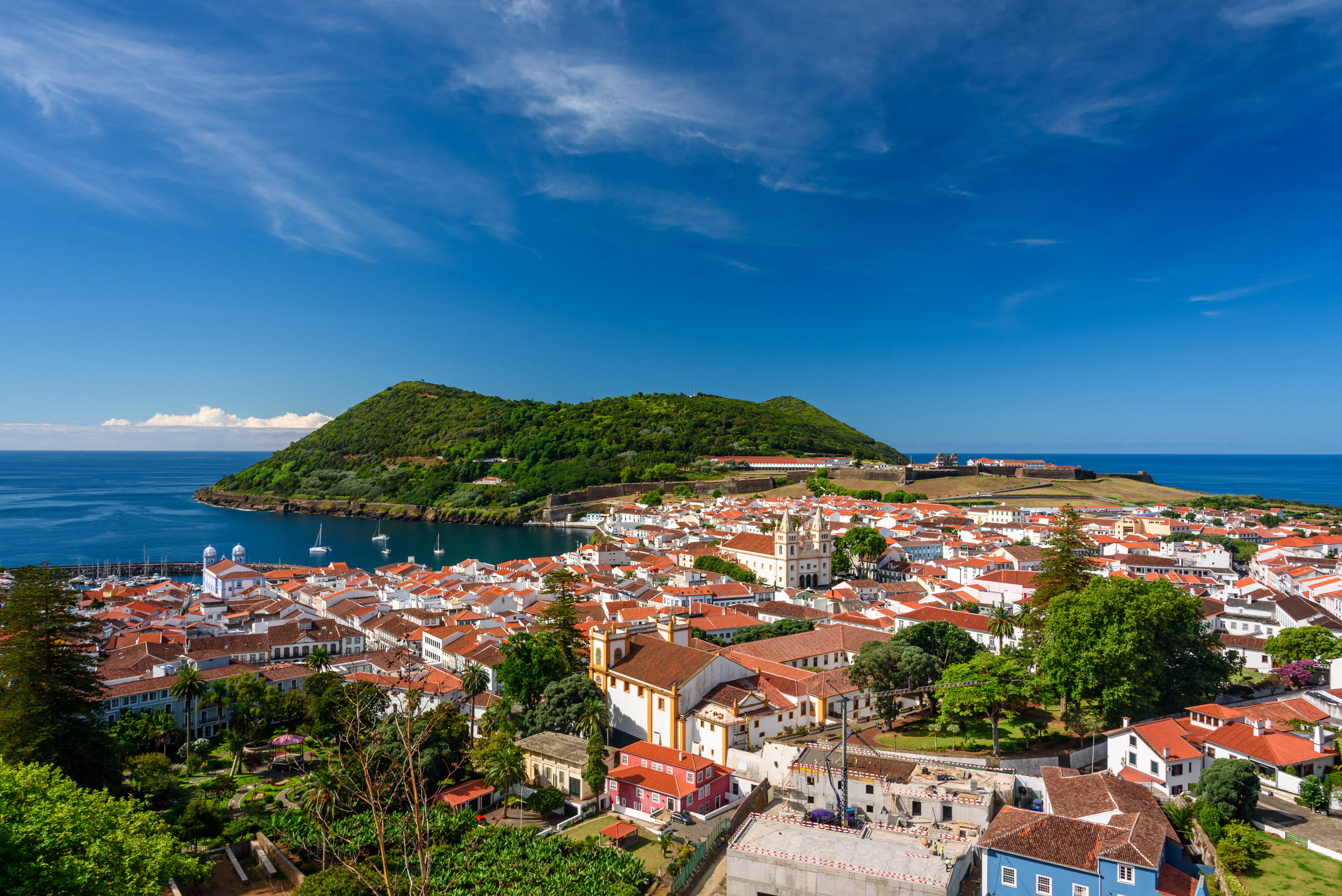 Azores, Portugal aerial shot