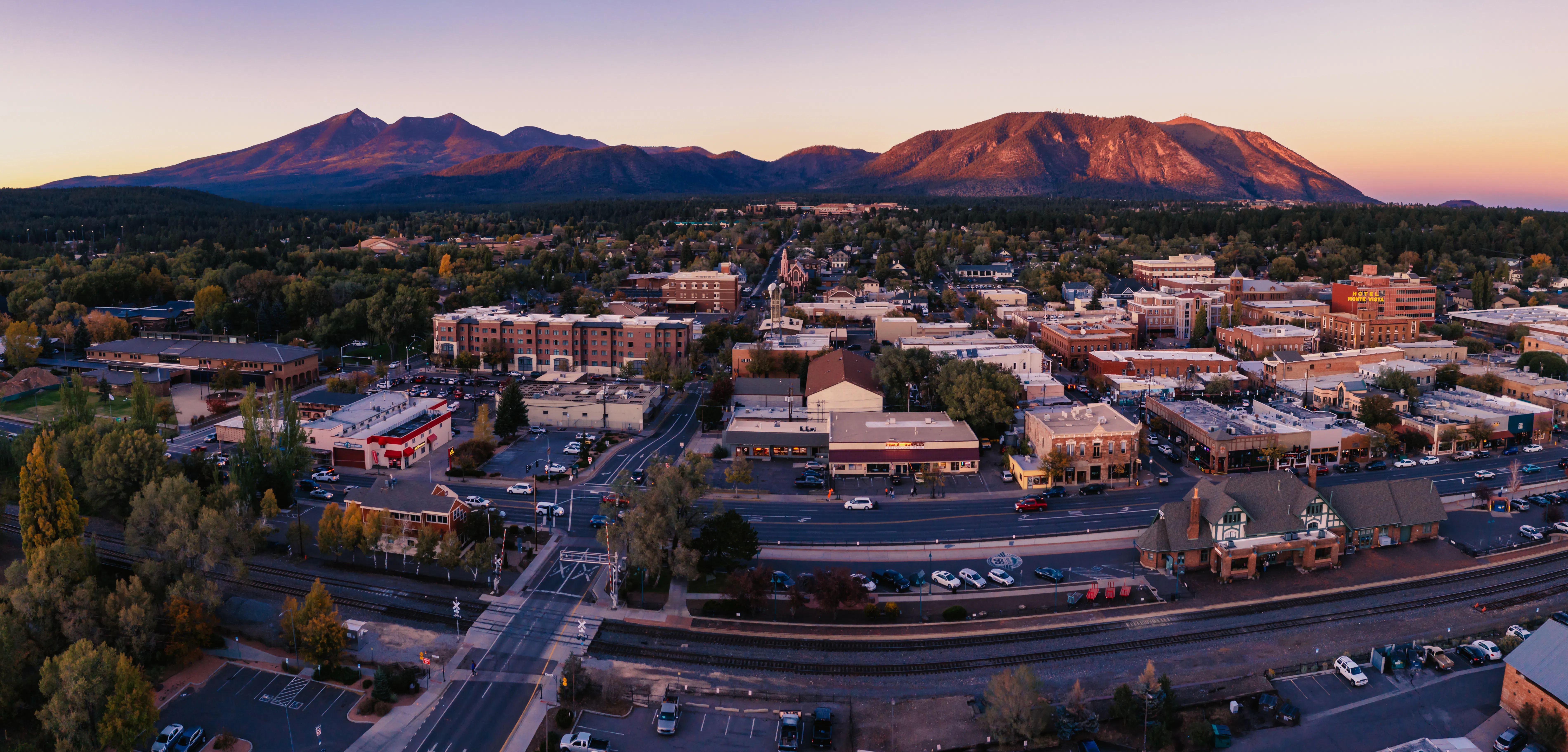 Flagstaff at dusk