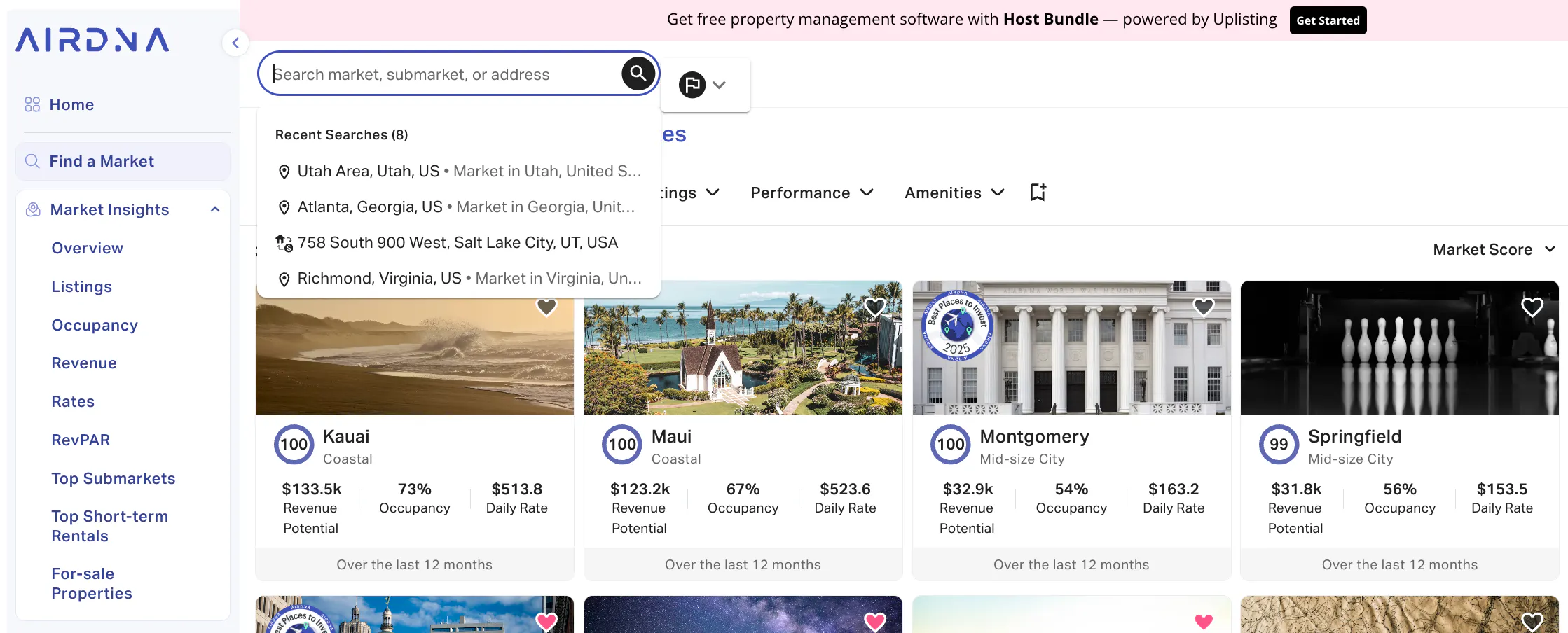Maximize Airbnb new listing boost by launching off-season to build momentum and higher first-year occupancy.