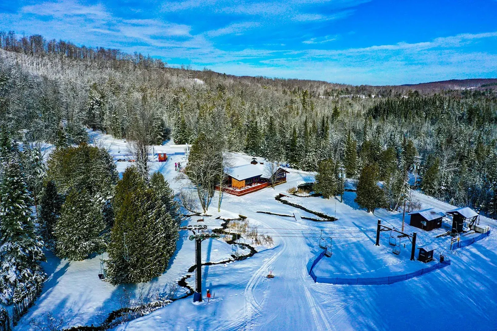 Ski resort in Ostego, Michigan