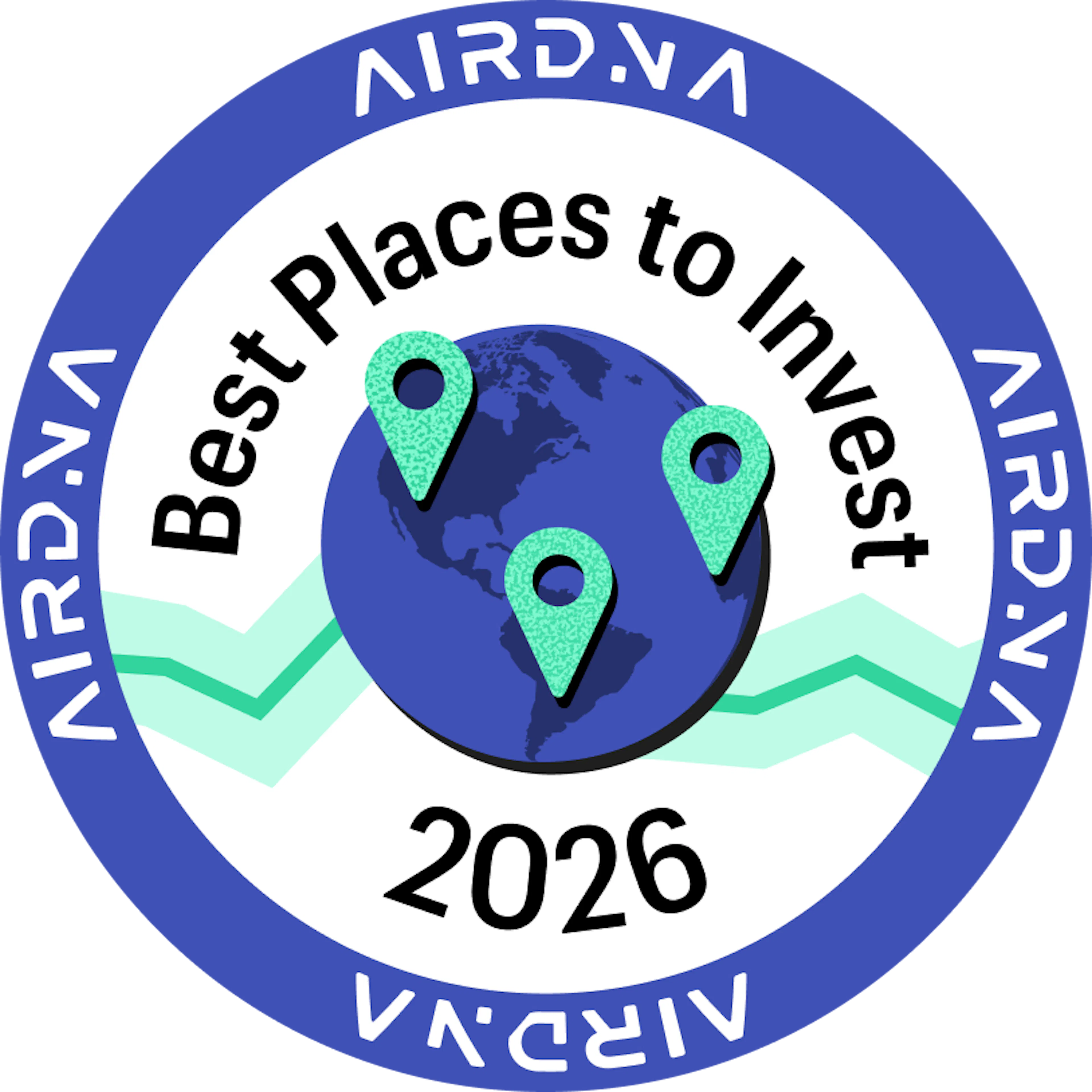 Best places to invest 2026 badge