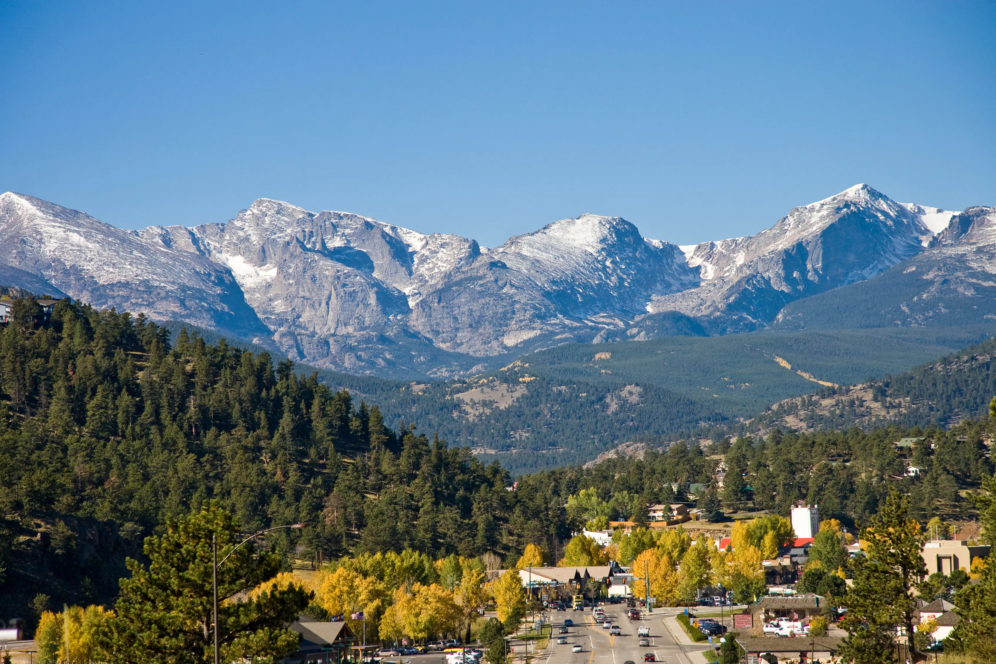 Gateway to RMNP, Estes Park, Colorado in Autumn