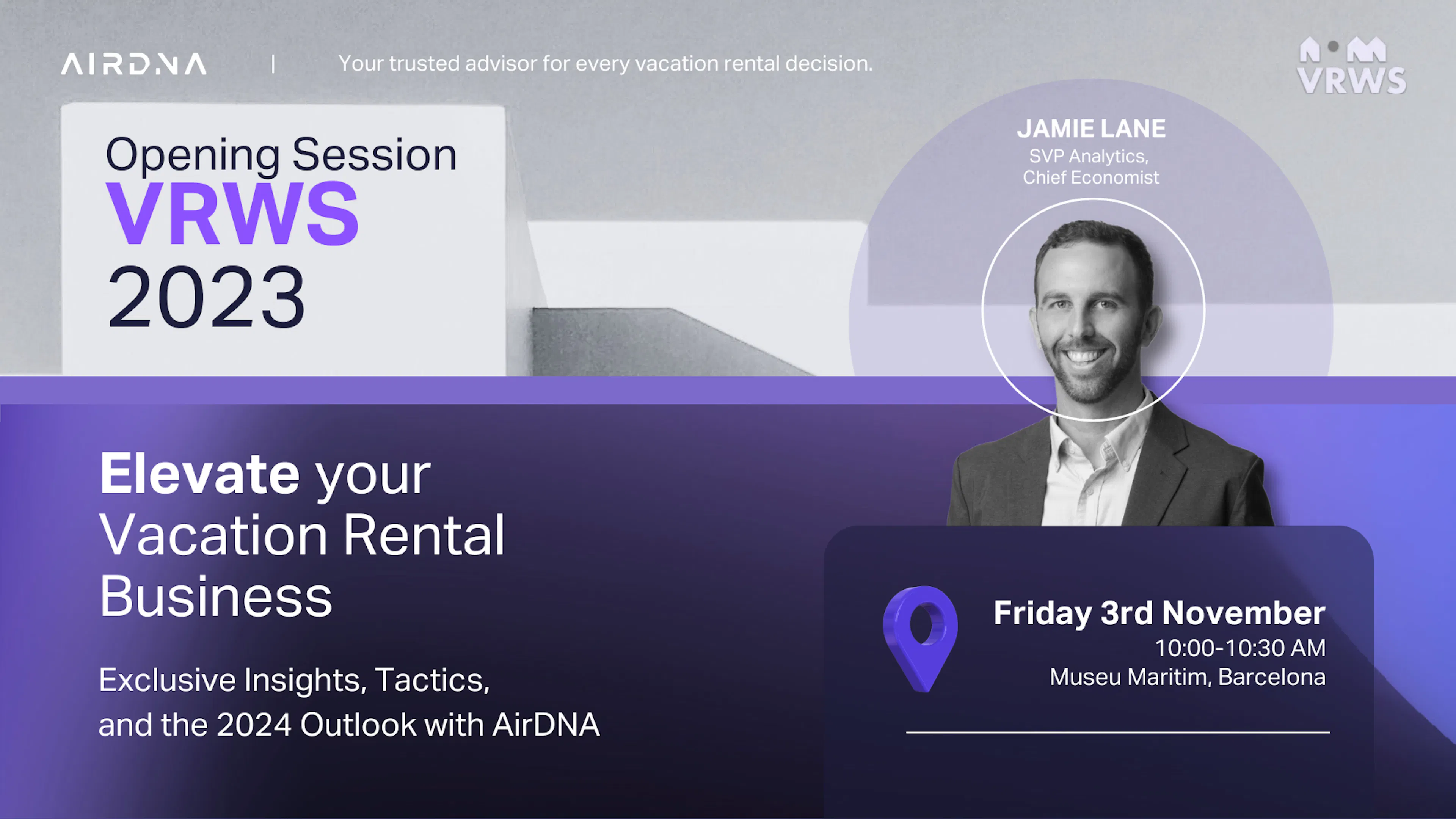 Elevate Your Vacation Rental Business:
Exclusive Insights, Tactics, and the 2024 Outlook with AirDNA